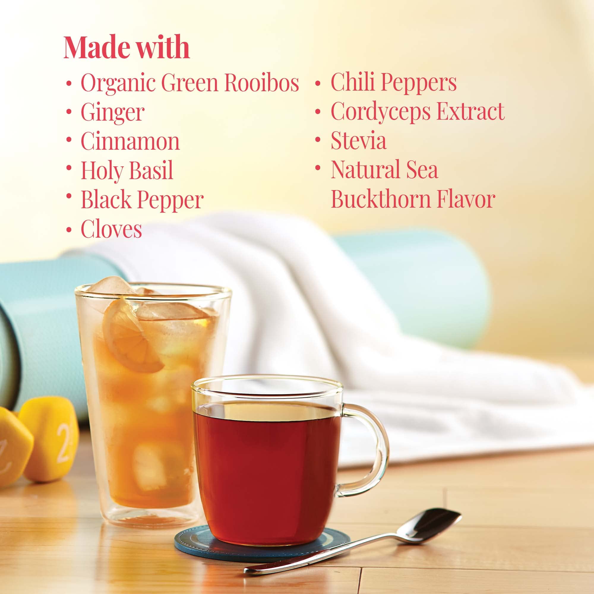 The Republic of Tea Be Active Green Rooibos Tea - 250 Tea Bags for Metabolism Boost & Weight Management | Herbal Tea for Energy & Wellness | Perfect for Morning Routine, Workout Recovery & Relaxation