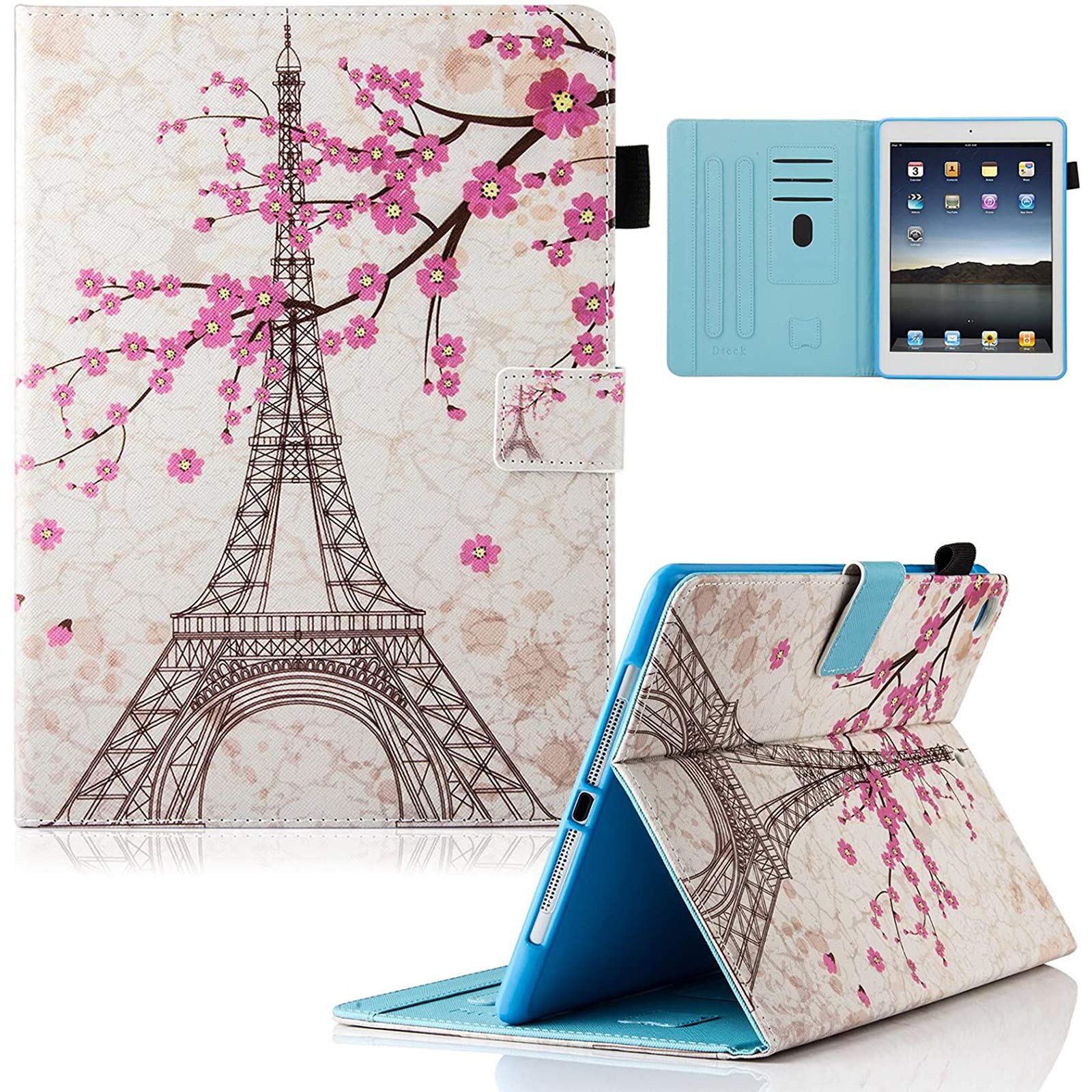 Dteck Premium PU Leather Folio Case for iPad 9.7