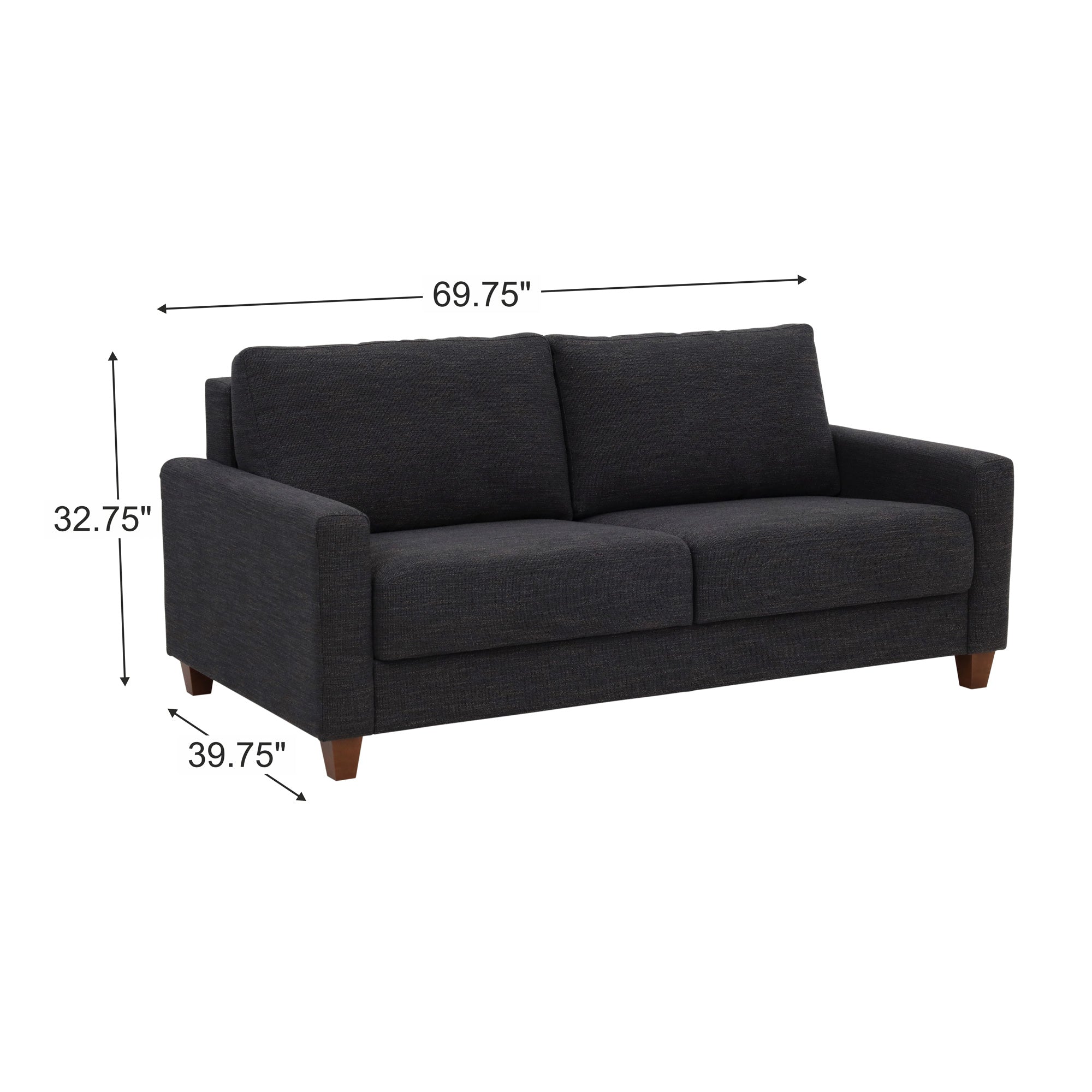 Meko Sleeper Loveseat - Convertible Sofa Bed with Storage | Comfortable 2-Seater for Small Spaces | Perfect for Guest Rooms, Apartments & Home Offices