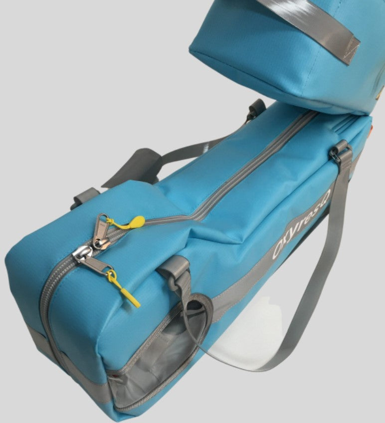 Oxygen Resuscitation Unit Oxi RESQ Emergency First Aid Kit (Blue) - Portable CPR Device for Cardiac Arrest & Respiratory Emergencies - Perfect for Hospitals, Ambulances & Home First Aid Kits