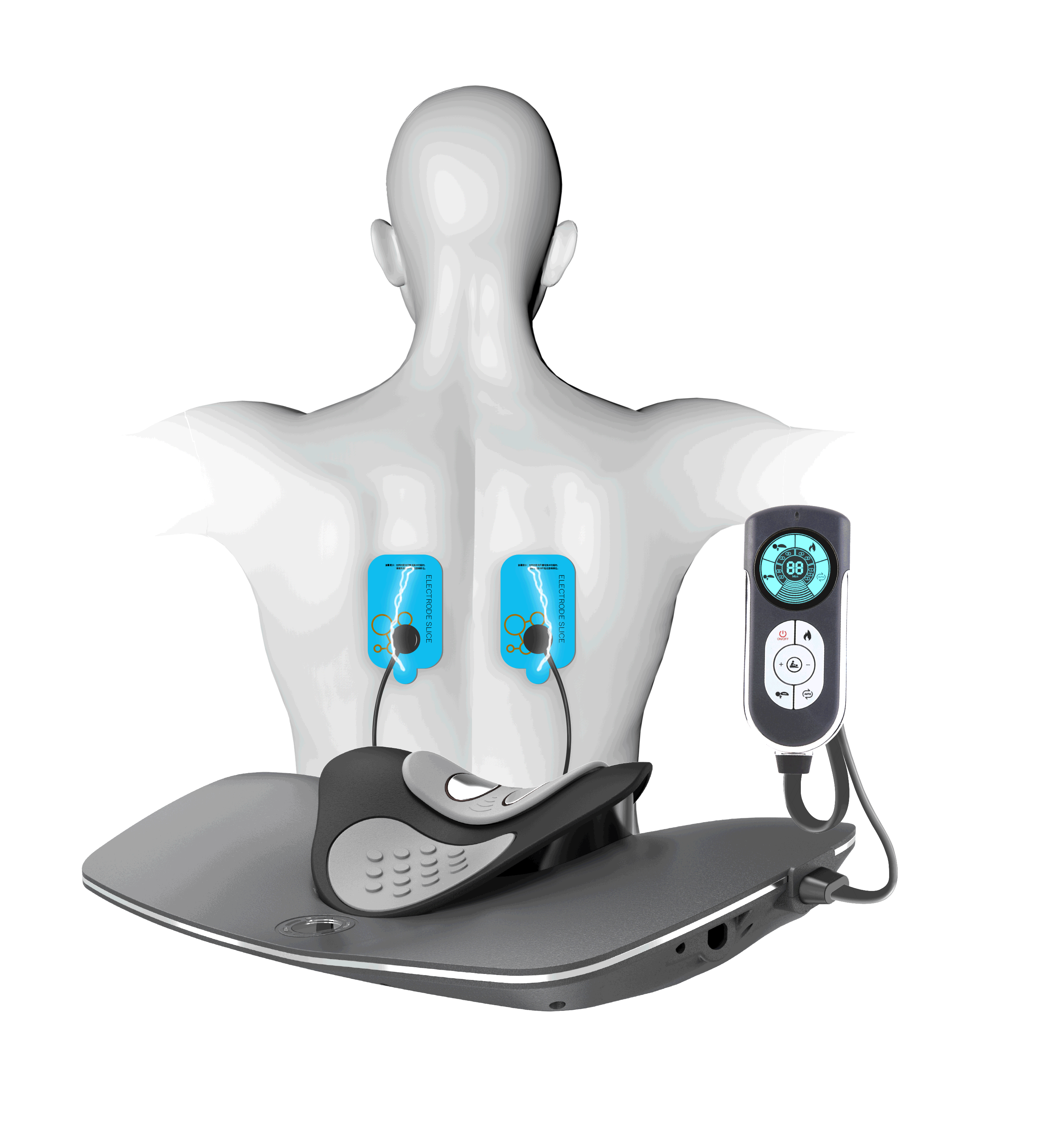 Siyaco Neck Massager for Pain Relief - Cervical Traction & Decompression Therapy Device - Perfect for Office Workers, Gamers & Travelers