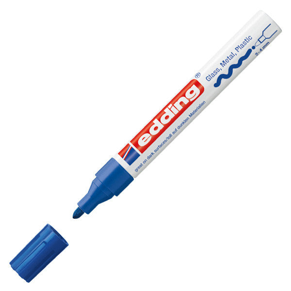 edding 750 Gloss Paint Marker Pen - Broad Tip (2.5mm) Permanent Markers for Metal, Glass, Plastic - Ideal for DIY Crafts, Labeling & Industrial Use