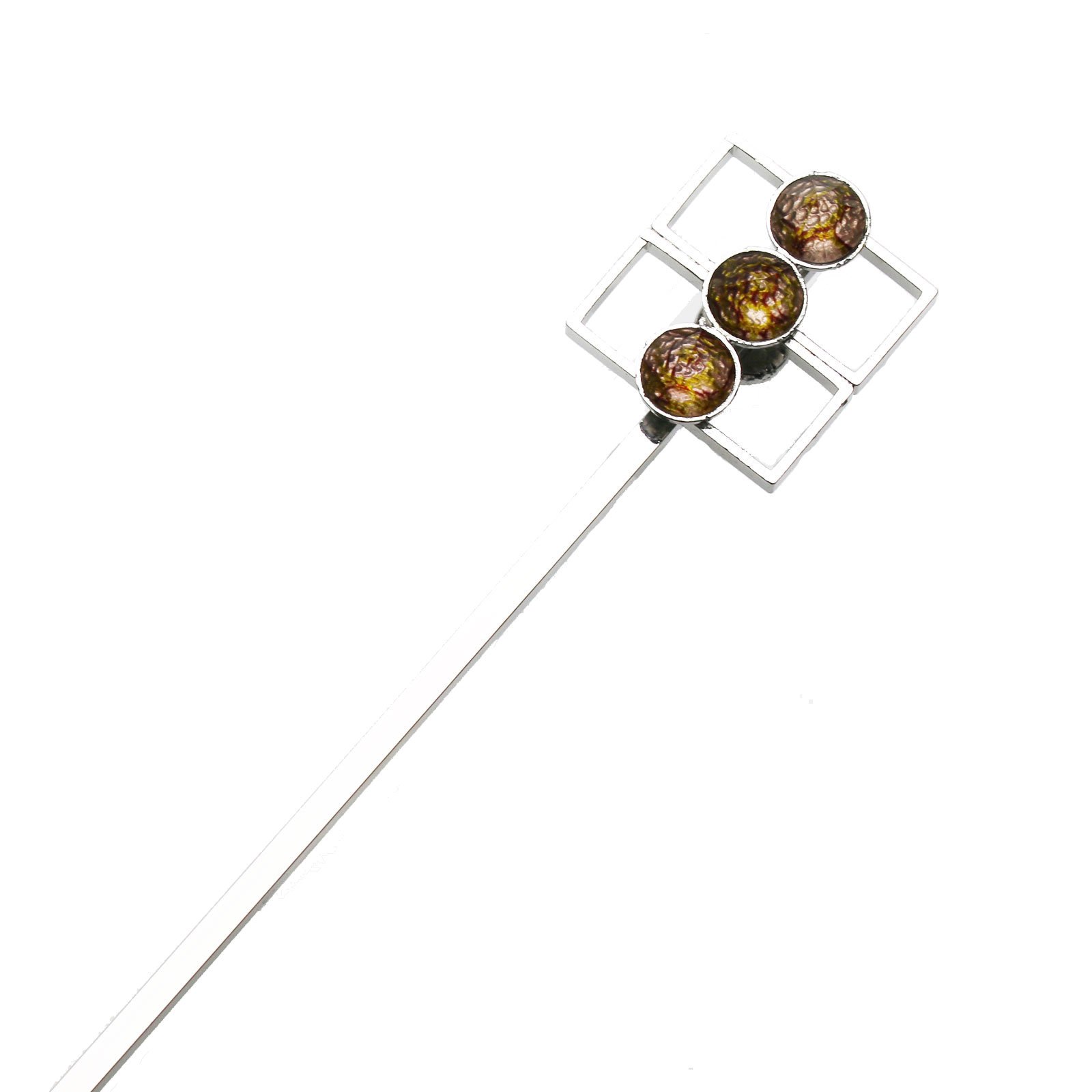 Elegant Handmade Metal Hair Pin - Pink Hair Stick for Women, Perfect for Weddings, Parties & Everyday Styling