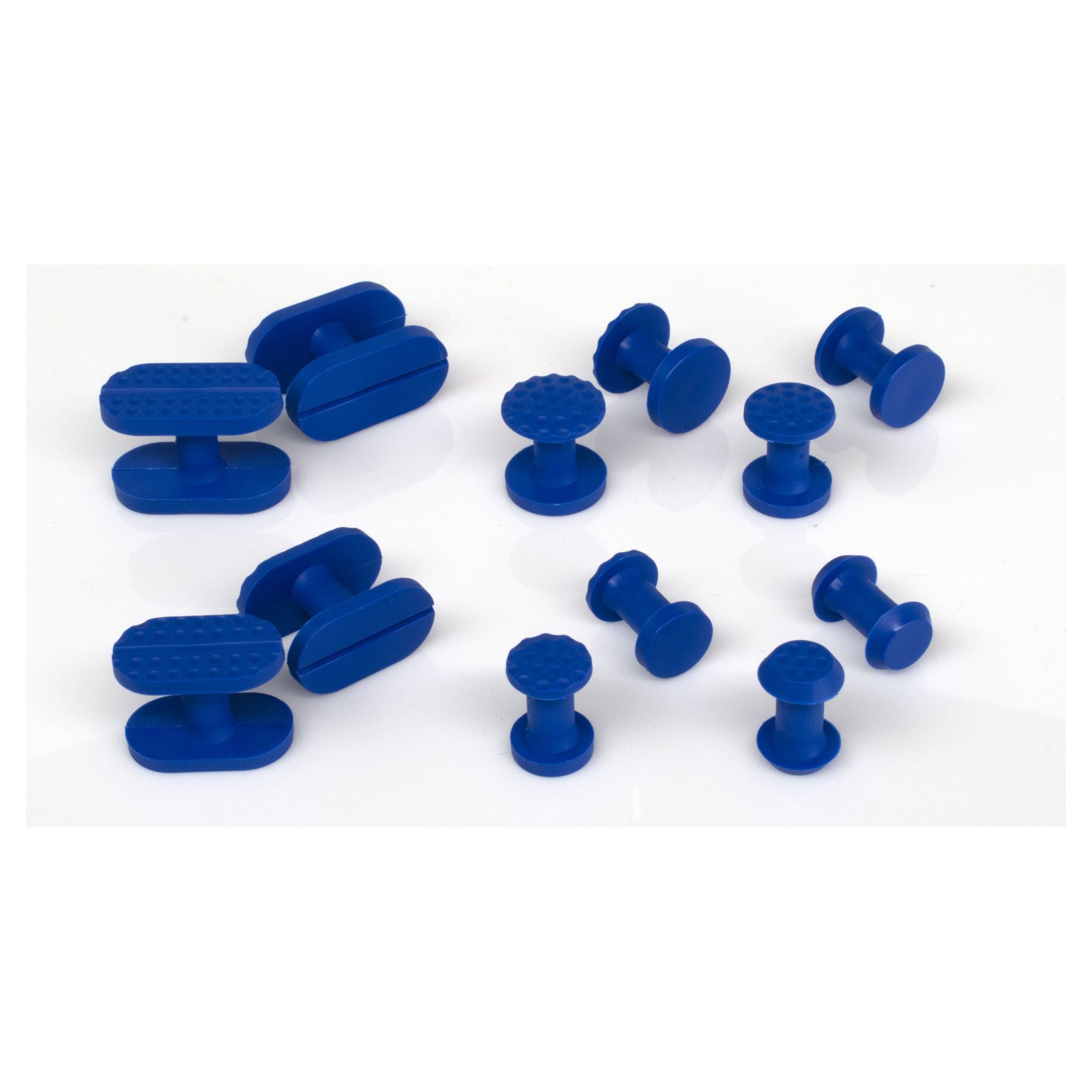 KECO 13x22mm Blue Smooth & Dimpled Dual Surface Flip Crease Tabs (5 Pack) - Perfect for Scrapbooking, Card Making, and DIY Craft Projects