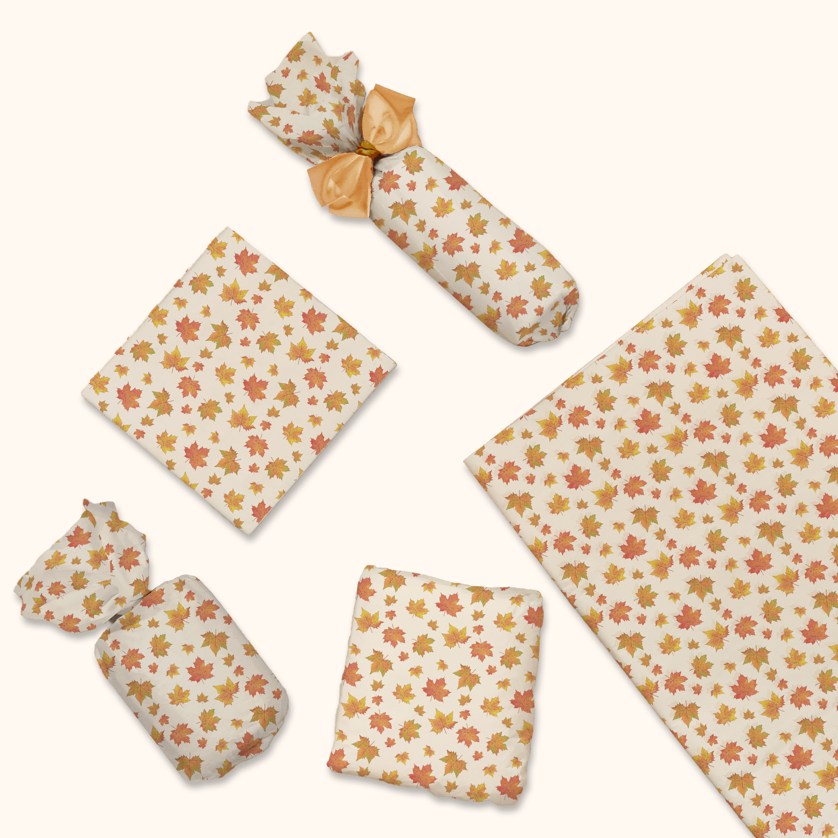 Vibrant Fall Leaves Tissue Paper - 50 Sheets for Gift Wrapping, Party Decorations & DIY Crafts - Perfect for Autumn Celebrations, Thanksgiving, and Seasonal Home Decor