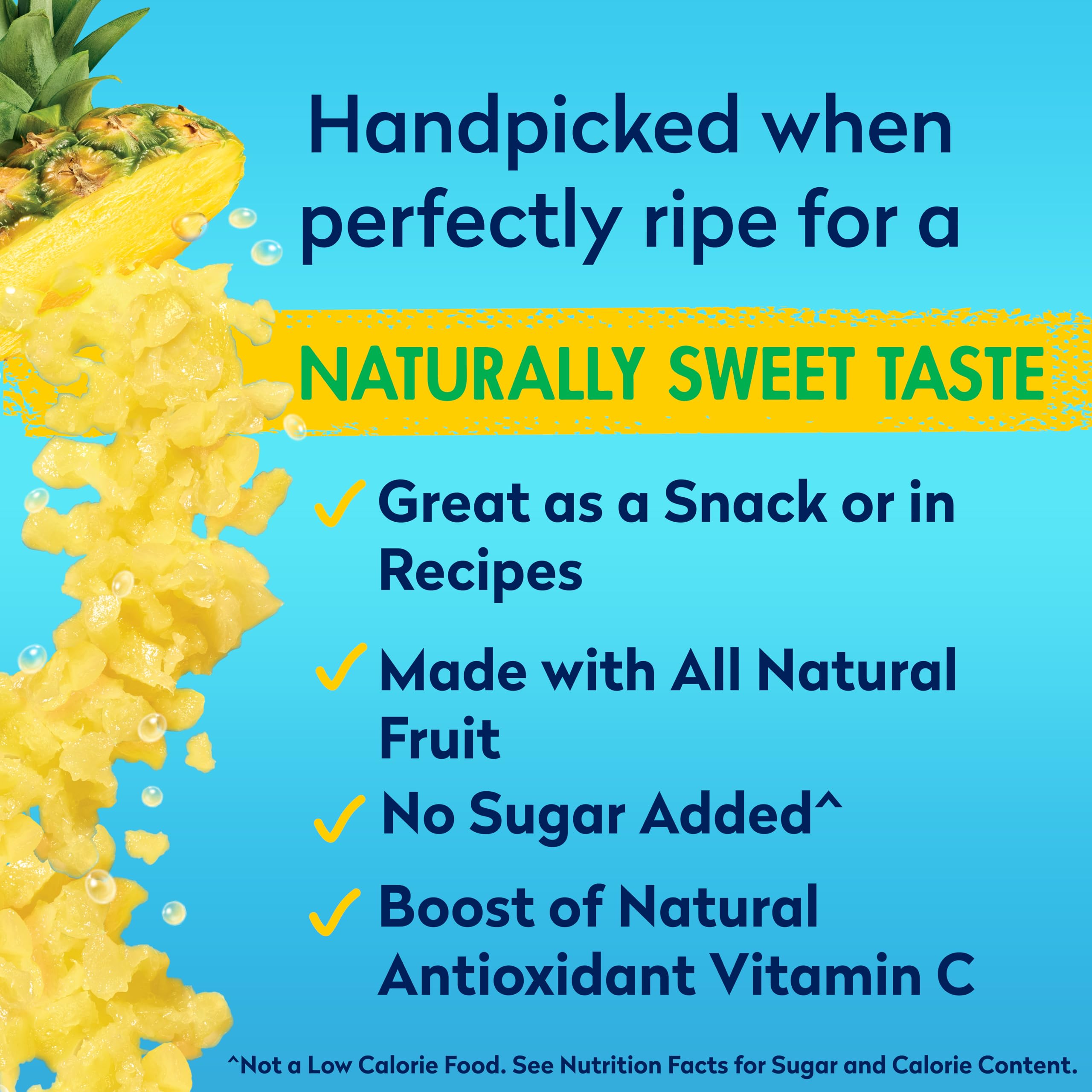 Dole Canned Crushed Pineapple in 100% Pineapple Juice - Gluten Free, Non-GMO, 8 Oz (Packaging May Vary) - Perfect for Smoothies, Baking & Cocktails