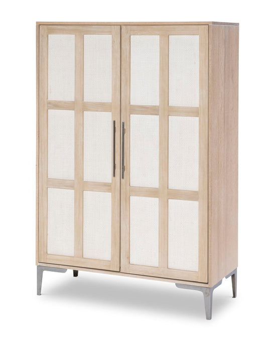 Biscayne Armoire Beige - Elegant Storage Cabinet for Bedroom, Living Room & Closet Organization | Perfect for Home Decor & Furniture Arrangement