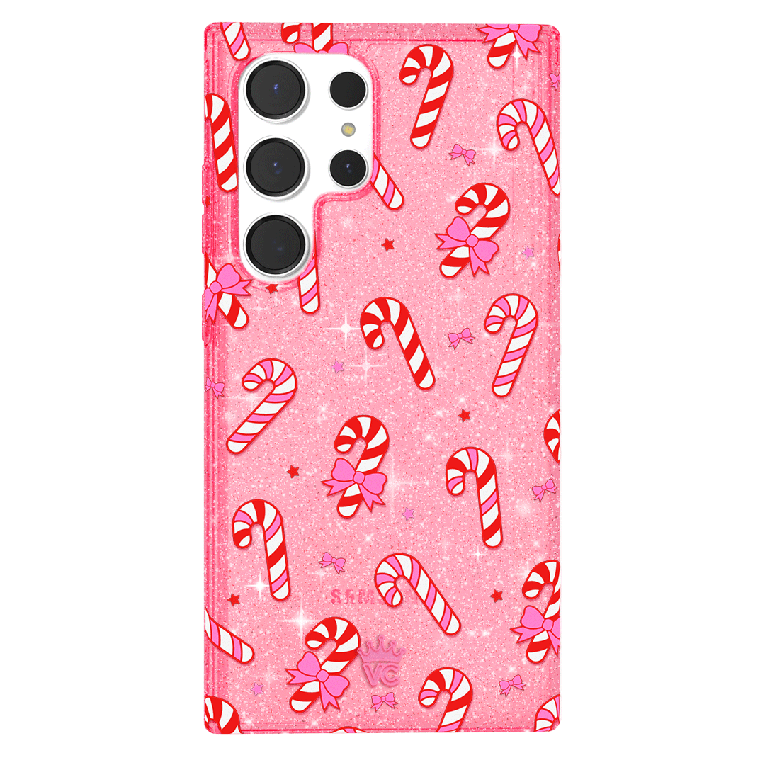 Pink Peppermint Princess Samsung Phone Case - Cute Protective Cover for Samsung Galaxy [Model] - Perfect Gift for Girls & Teens - School, Work, Everyday Use