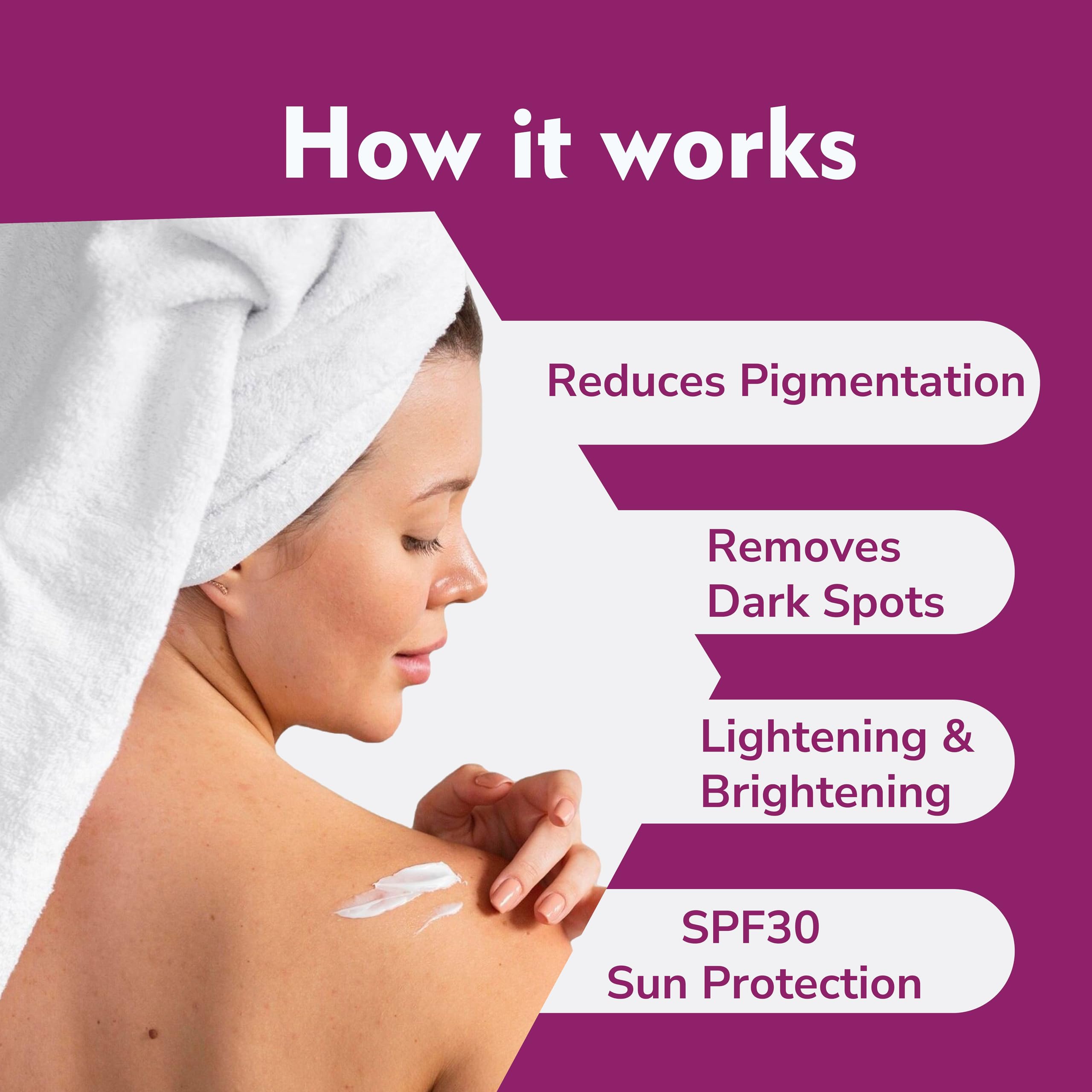 Vigini Brightening & Glowing Body Cream with Kojic Acid & Vitamin C - Dark Spot Corrector for Pigmentation, Uneven Skin Tone & Underarm Brightening - Tan Removal Moisturizer for Men & Women (100ml) - Perfect for Daily Skincare Routine & Post-Sun Care