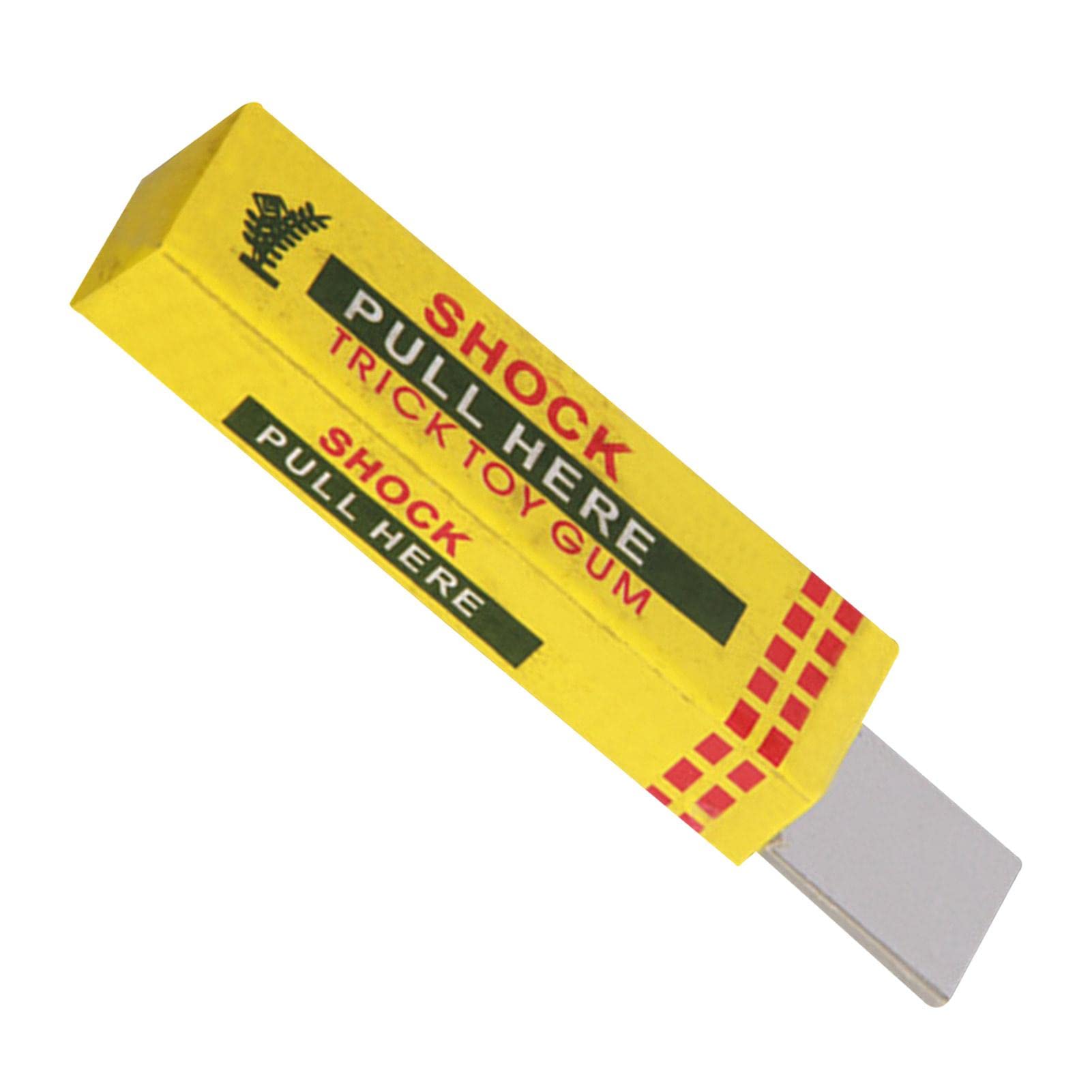 Electric Chewing Gum Prank Toy - Funny Fake Electric Shock Gag Gift for Jokes and Parties (Safe & Reusable) - Perfect for Office Pranks, Halloween Tricks, and April Fools' Day Gifts