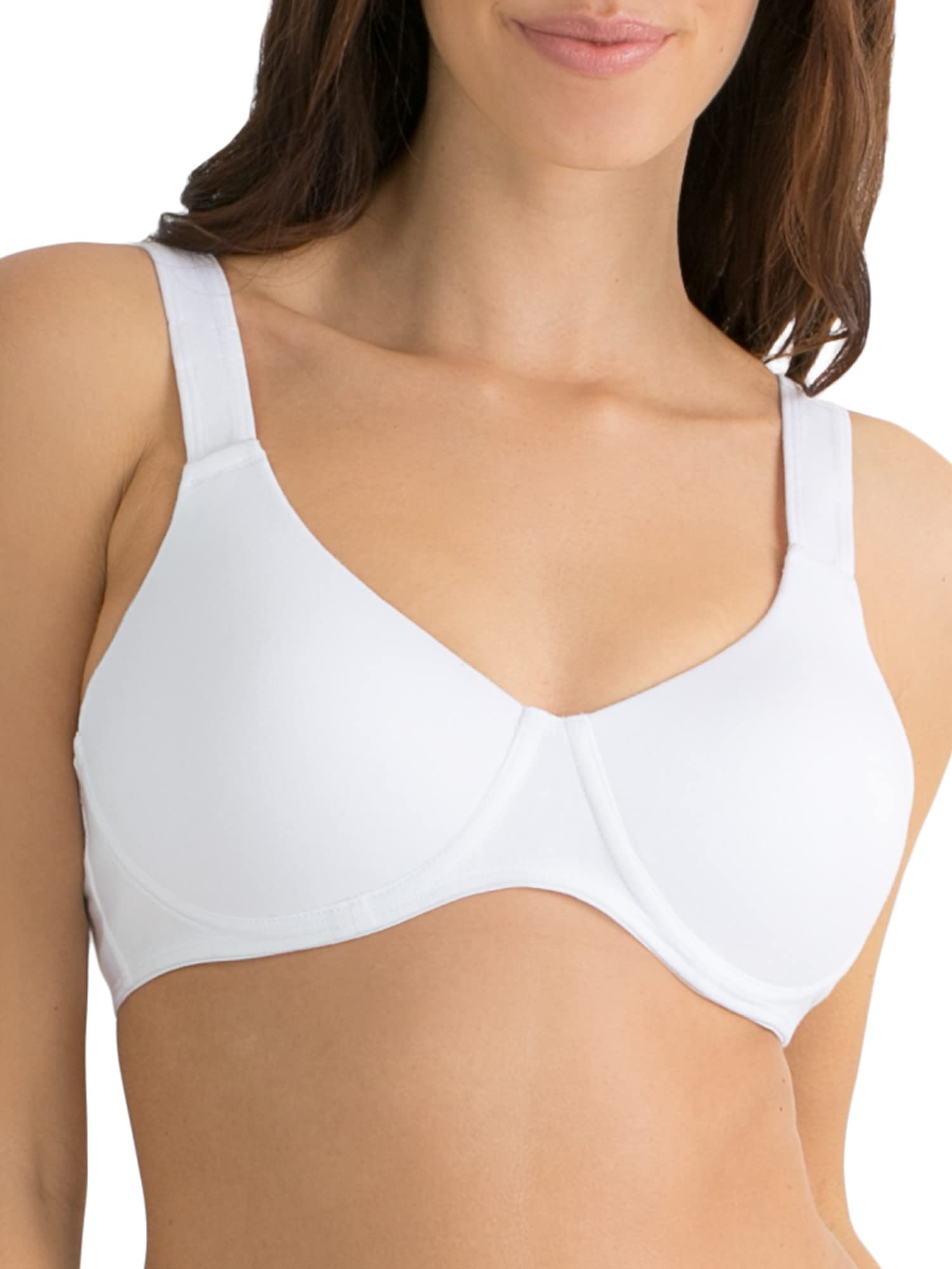 Fruit of the Loom Women's Comfortable Wire-Free Bra - Soft Support for Everyday Wear, Yoga & Lounge