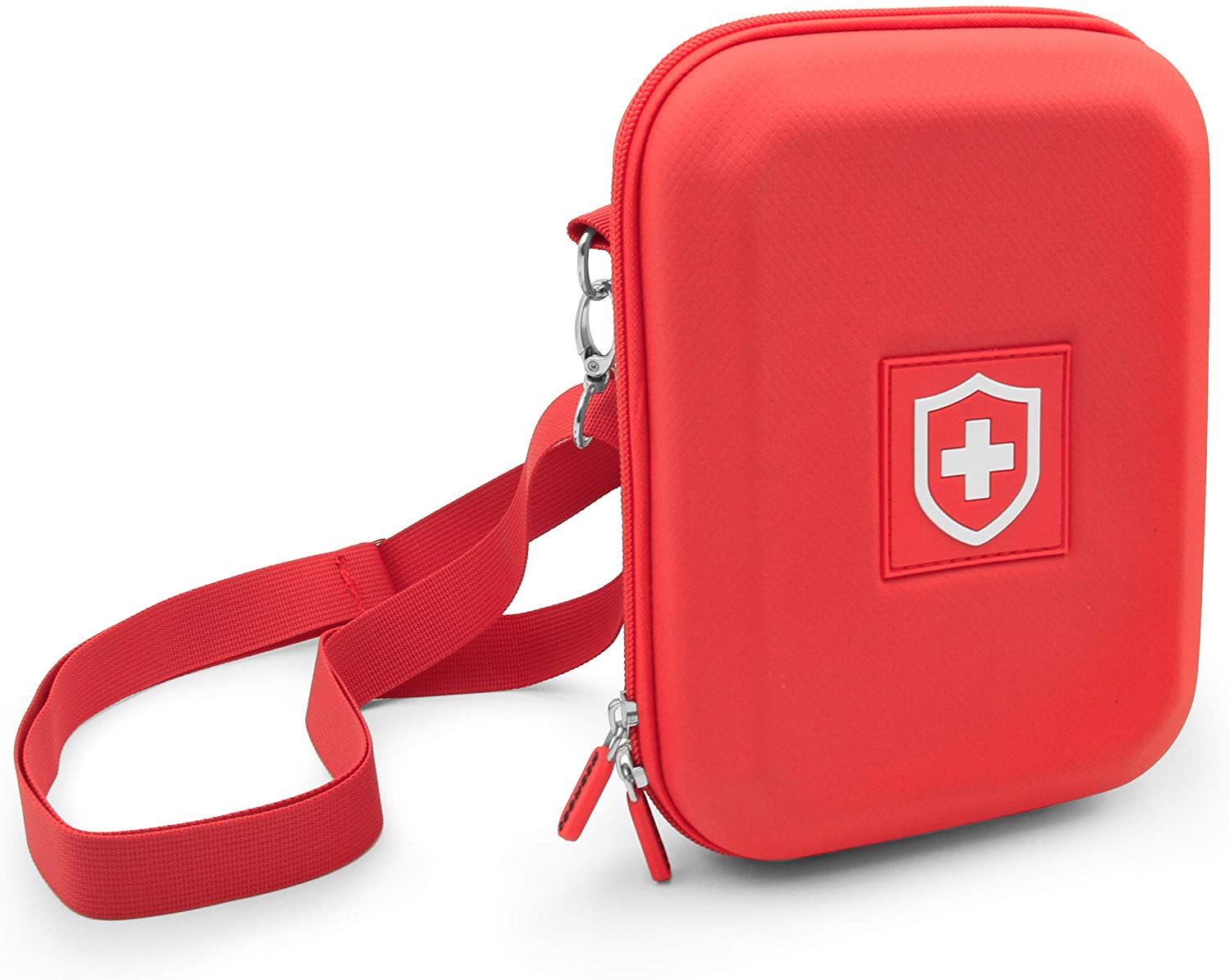 CASEMATIX Hard Shell Insulin Cooler Travel Case - Insulated Diabetes Medical Bag with Ice Pack, ID Card Holder & Shoulder Strap - Perfect for Travel, Daily Use and Emergency Diabetic Care