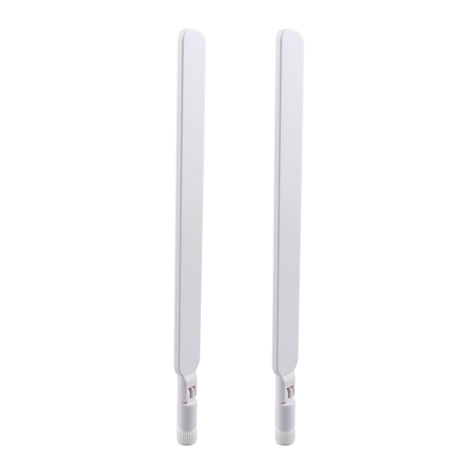 2PCS 4G LTE SMA Male Omni-Directional Antenna 8dBi Full Band External Antenna for CPE Router, IP Camera, Mini PCIE Card, Access Point - Boost Wireless Signal for Home/Office/Outdoor Use