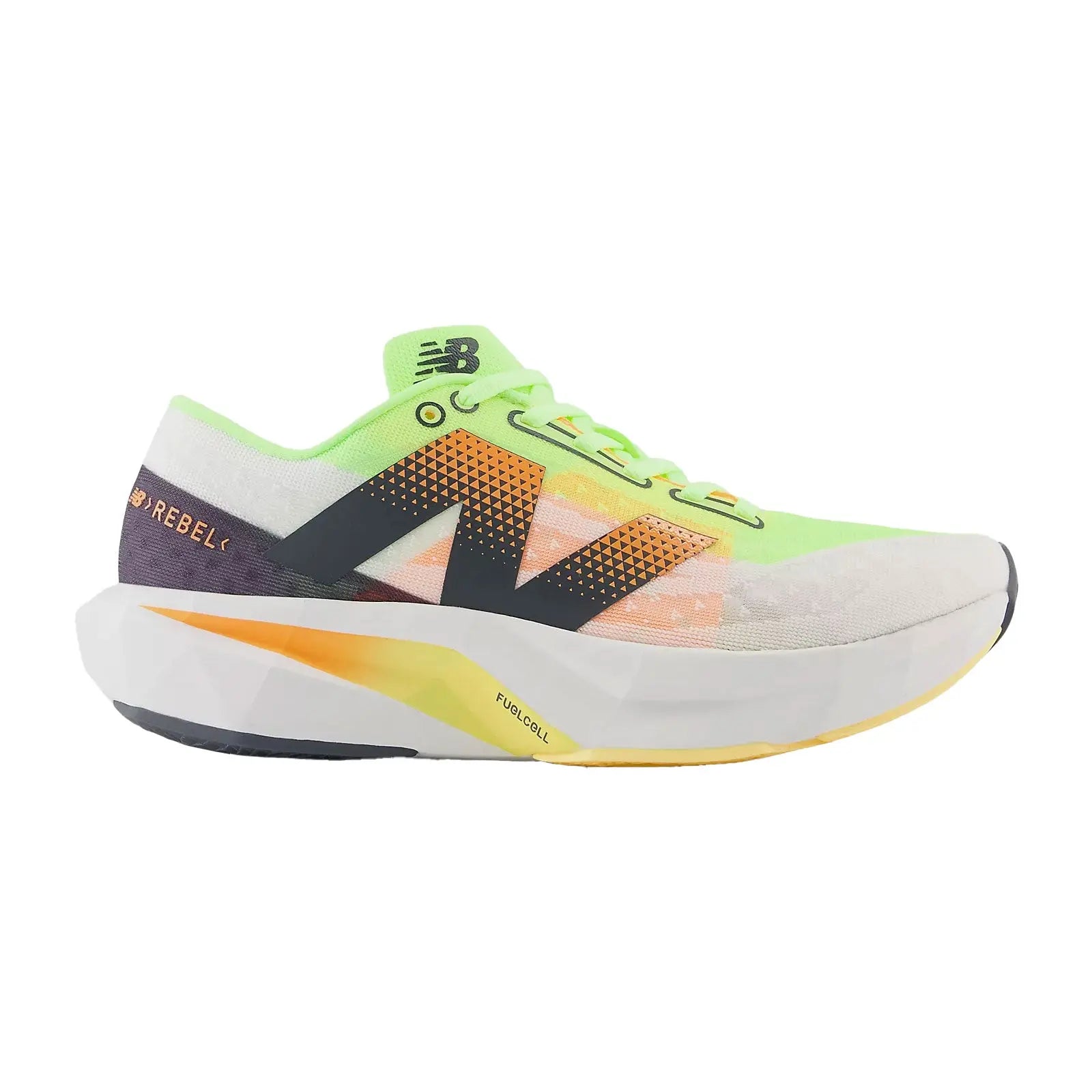 White / Bleached Lime Glow / Hot Mango