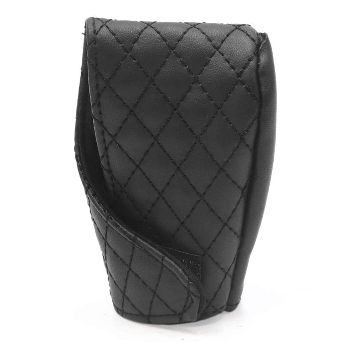 Universal Leather Gear Shift Cover - Car Stick Shift Knob Protector with Adjustable Velcro for Most Automatic Vehicles, SUVs & Trucks (Black) | Premium Car Interior Accessory for Comfort & Style