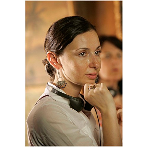 8x10 Inch Cairo Time Movie Photo - Ruba Nadda in White Blouse with Chandelier Earrings & Headset - Perfect for Film Memorabilia Collectors and Home Theater Decor