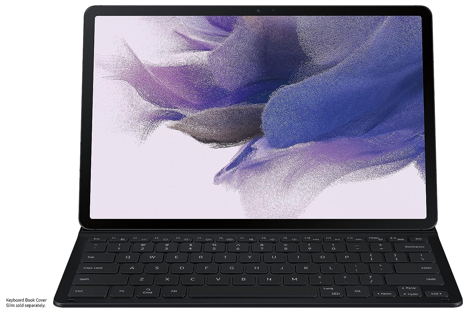 Samsung Galaxy Tab S8+/S7 FE/S7+ Lite Keyboard Case - Slim Protective Cover with Large Keys, S Pen Holder, Ultra Lightweight & Durable (US Version, Black) - Perfect for Work, Study & Travel
