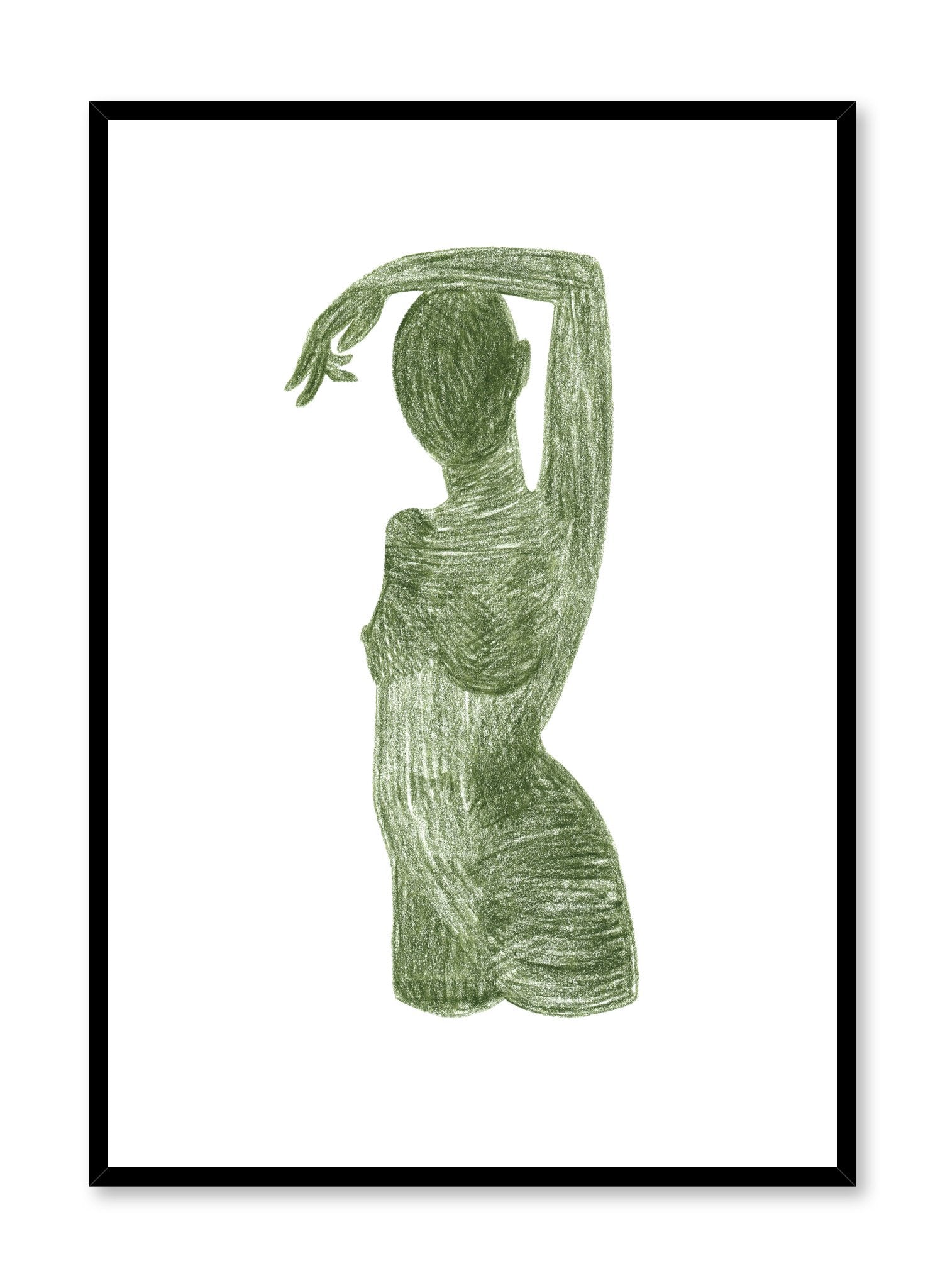 Green with Envy Motivational Wall Art Poster - Inspirational Home & Office Decor for Living Room, Bedroom or Workspace