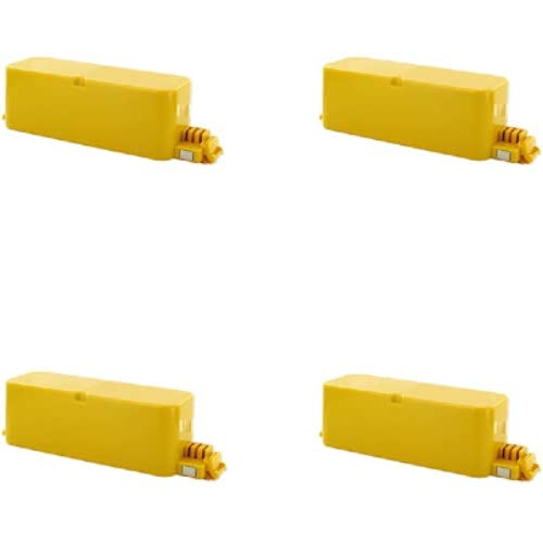 Synergy Digital Vacuum Cleaner Replacement Batteries for iRobot Roomba 4240 - Ni-MH 14.4V 3000mAh High Capacity Battery Pack (4-Pack) | Perfect for Home Cleaning & Pet Hair Removal