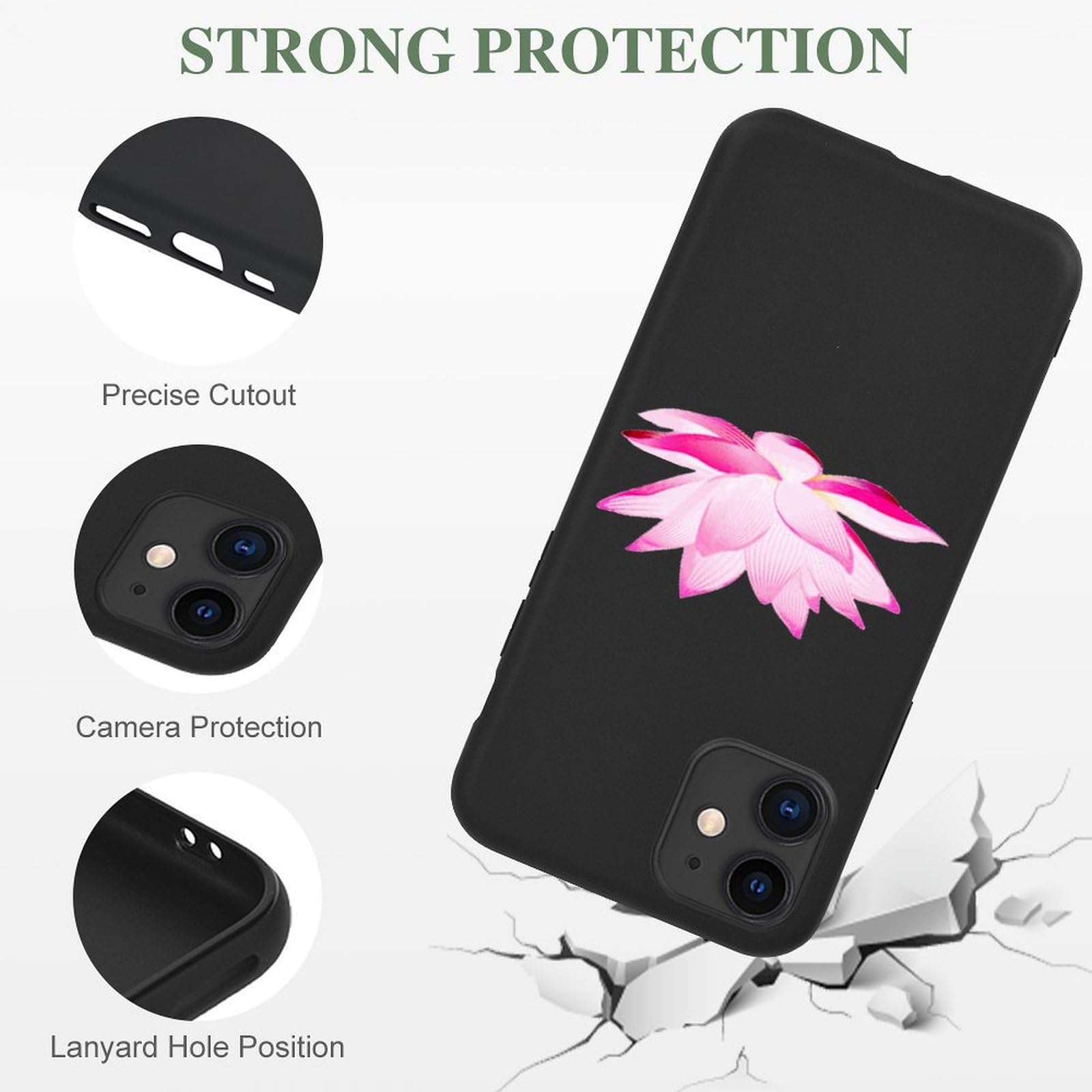 iPhone 11 Series TPU Phone Case - Slim Durable Protective Cover with Floral Design | Perfect for Everyday Use, Travel & Gift Giving