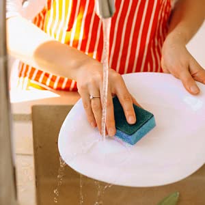 **Dual-Sided Heavy Duty Kitchen Sponges - 40 Pack Non-Scratch Cleaning Scrub Sponges for Dishes, Household, Bathroom & Car Wash - Multicolor | Perfect for Deep Cleaning & Stain Removal**
