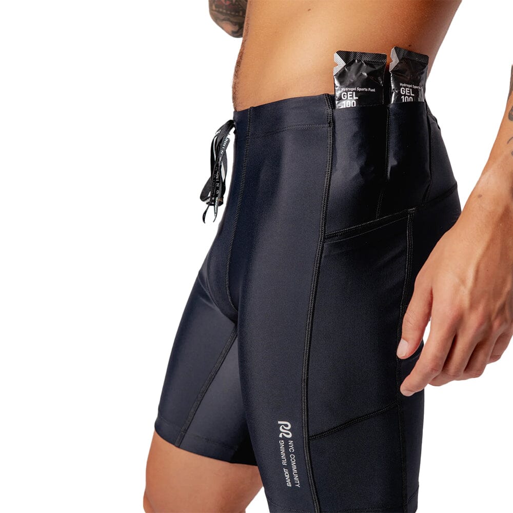 Bandit Running Men's Superbeam™ Next Gen 7 Pocket Half Tights - Lightweight Compression Shorts for Running, Gym & Training - Moisture Wicking & Breathable Workout Gear for Athletes