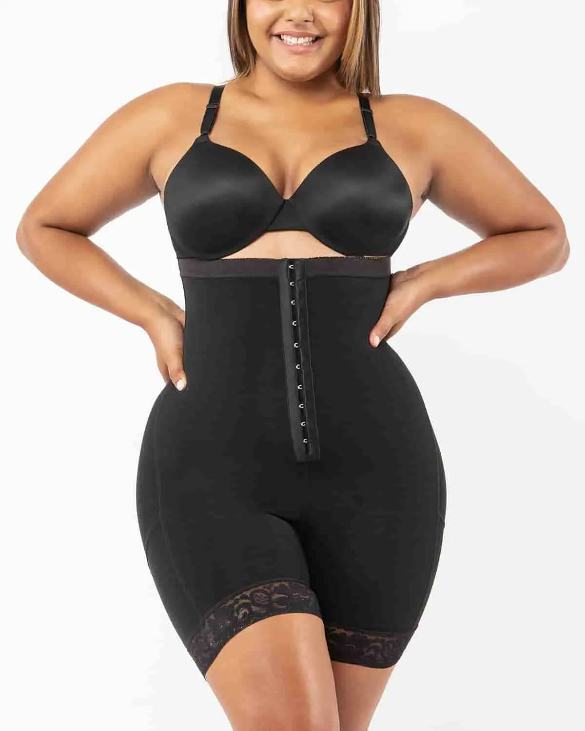 AirSlim® High Waist Shaper Shorts with Front Hooks - Tummy Control Shapewear for Women | Perfect for Workouts, Postpartum Recovery & Everyday Wear