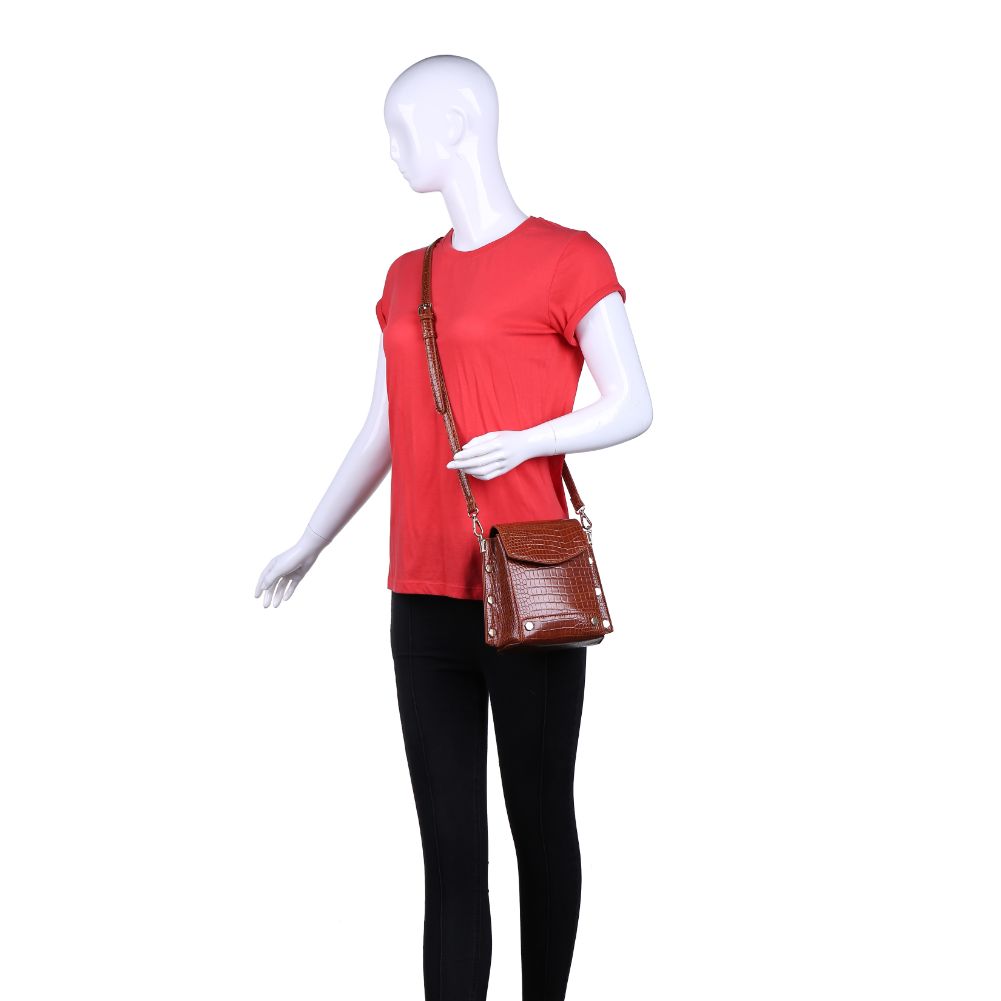 Taylor Croc Embossed Leather Crossbody Bag for Women - Stylish & Durable Handbag for Everyday Use, Travel, and Date Nights
