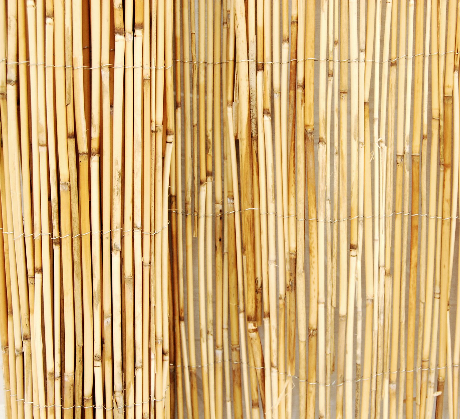 Natural Reed Fencing 4 ft H x 8 ft L (4-Pack) - Decorative Backyard Garden Fence Divider for Privacy, Patio Screening & Outdoor Landscaping