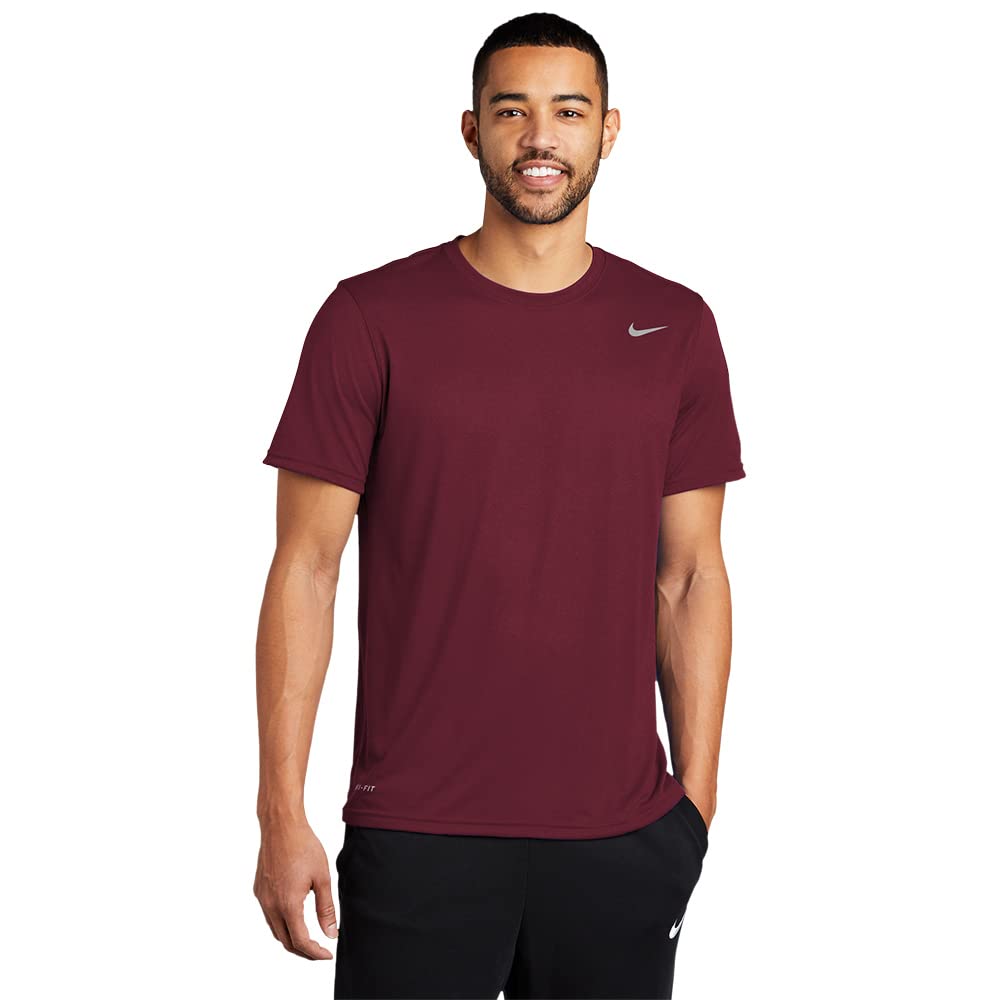 Nike Men's Legend Short Sleeve T-Shirt - Breathable Cotton Casual Tee for Gym, Running & Everyday Wear