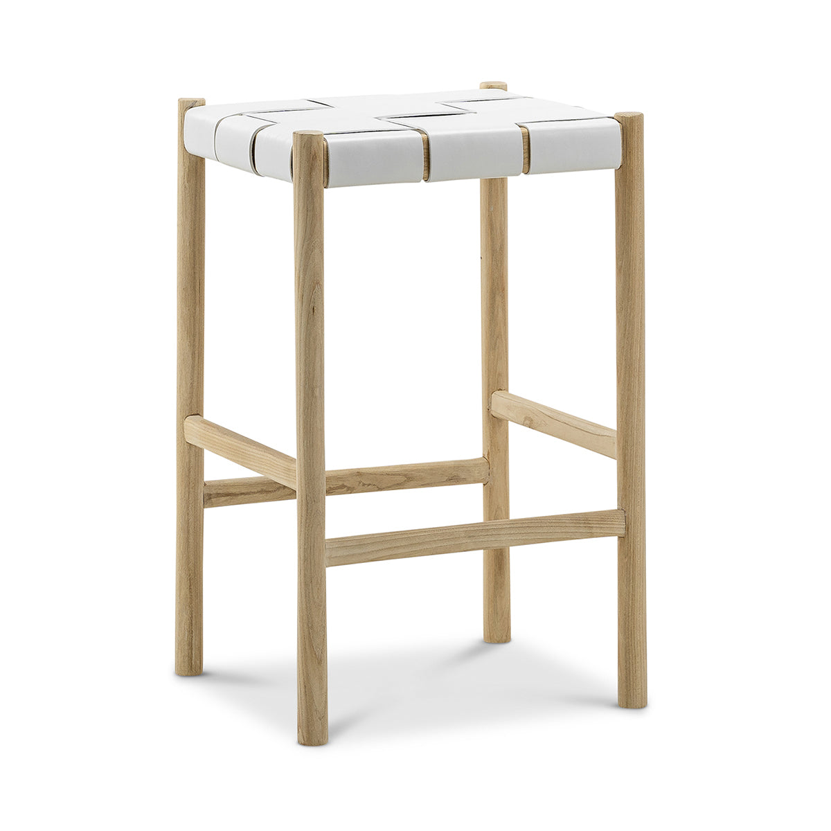 Layne Counter Stool - Modern Kitchen Bar Stools with Metal Frame & Cushioned Seat, 24