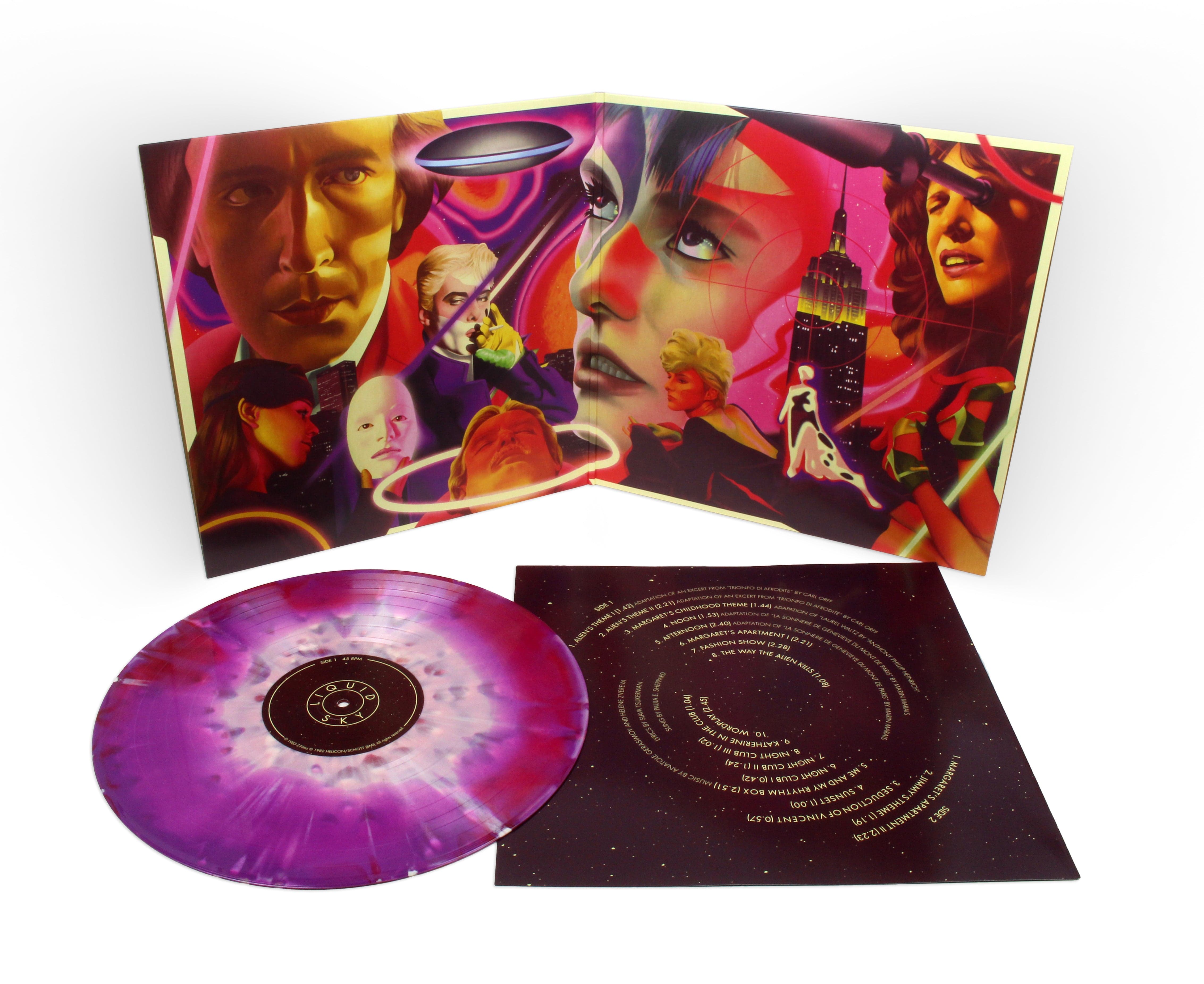 Liquid Sky – Original Motion Picture Soundtrack LP Vinyl Record | 80s Cult Classic Movie Music | Perfect for Film Buffs & Vinyl Collectors