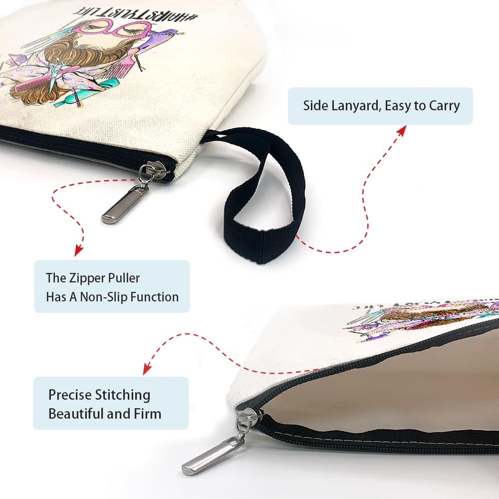 ZHANTUONE Professional Hairstylist Cosmetic Bag - Perfect Hairdresser Gift for Graduation, Birthday & Appreciation - Durable Toiletry Organizer for Salon Stylists, Travel & Everyday Use