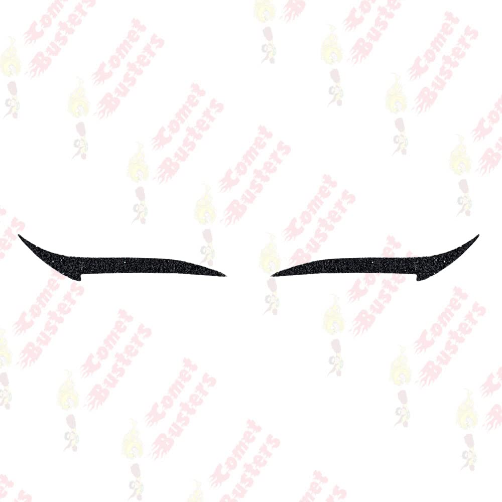 Comet Busters Glitter Black Eyeliner Stickers (EL066) - Waterproof Self-Adhesive Eye Makeup Decals for Parties, Halloween & Cosplay - Perfect for Festive Events and Creative Eye Looks