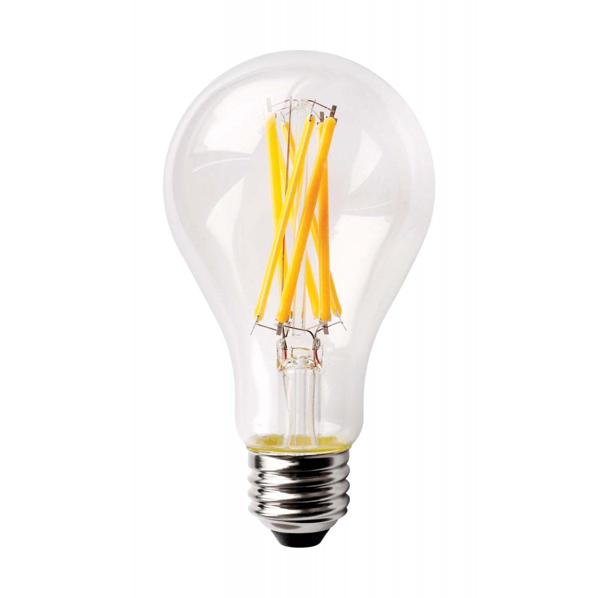 Satco S11360 LED Filament A21 Light Bulbs - 6 Pack, 60W Equivalent, Dimmable, E26 Base, California T24 Compliant - Perfect for Bedroom, Living Room & Vintage Style Lighting