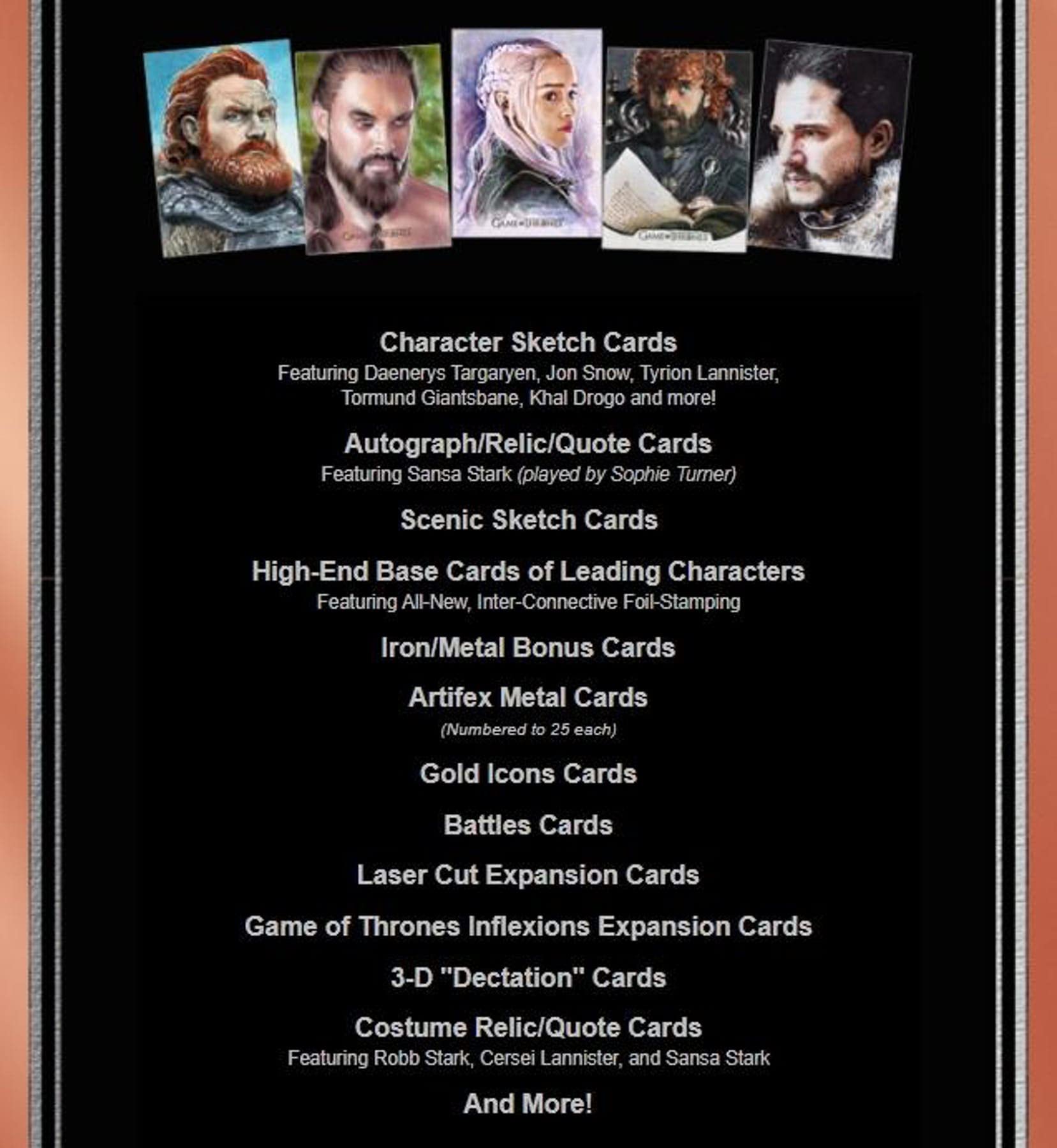 Game of Thrones Iron Anniversary Series 2 Hobby Box - Rittenhouse 2021 Collectible Trading Cards | Perfect for Fans, Collectors & Fantasy Enthusiasts