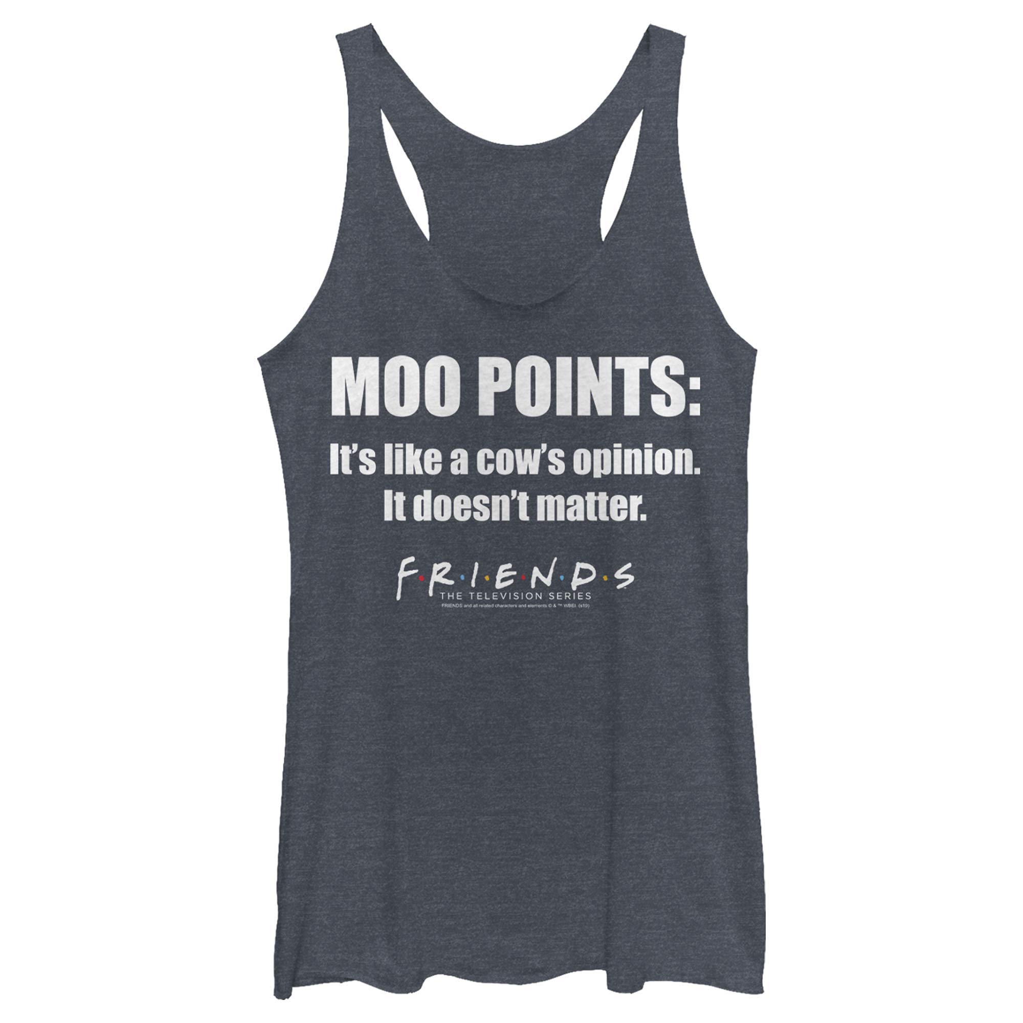 Friends Moo Point Women's Racerback Tank Top - Soft & Comfortable Summer Casual Wear for Women | Perfect for Beach, Gym & Everyday Outfits