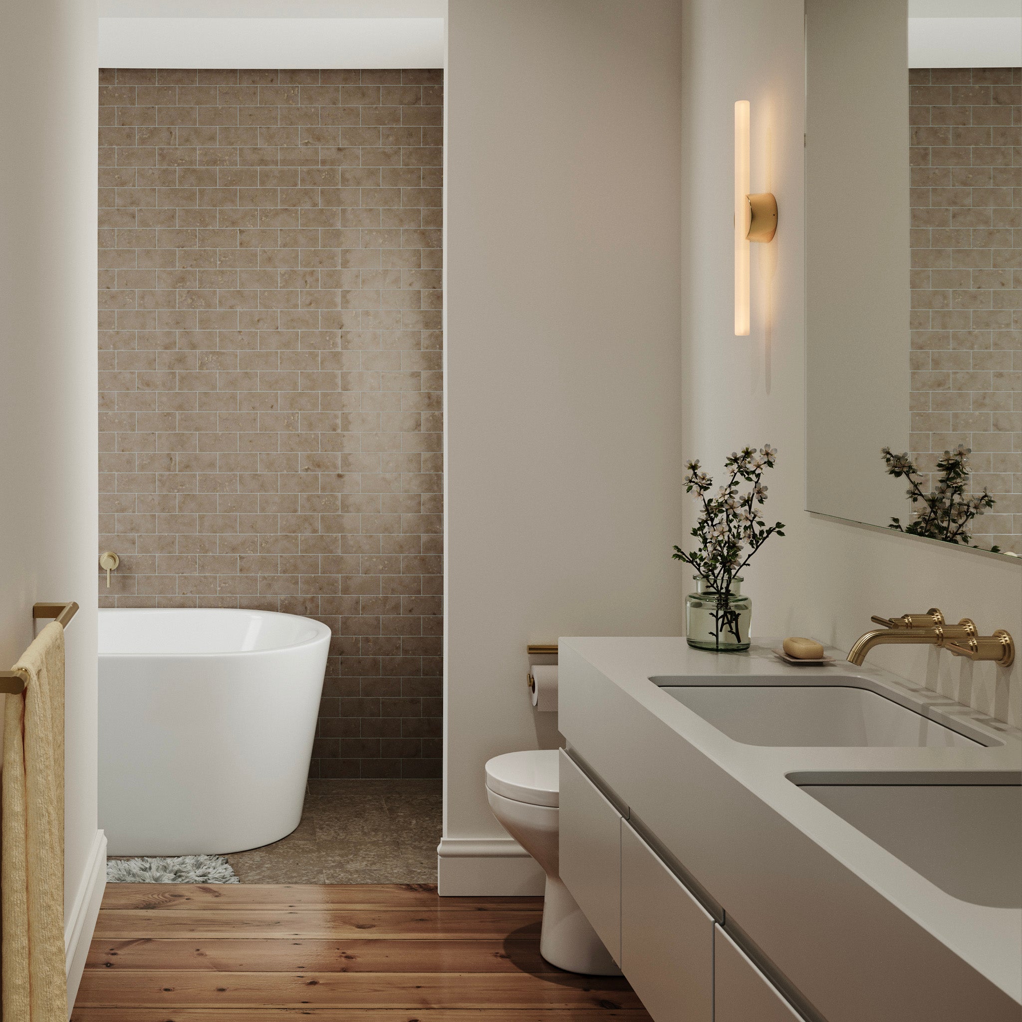 Kilter Wall Light - Modern LED Sconce for Bedroom, Living Room & Hallway - Energy Efficient Indoor Lighting Fixture