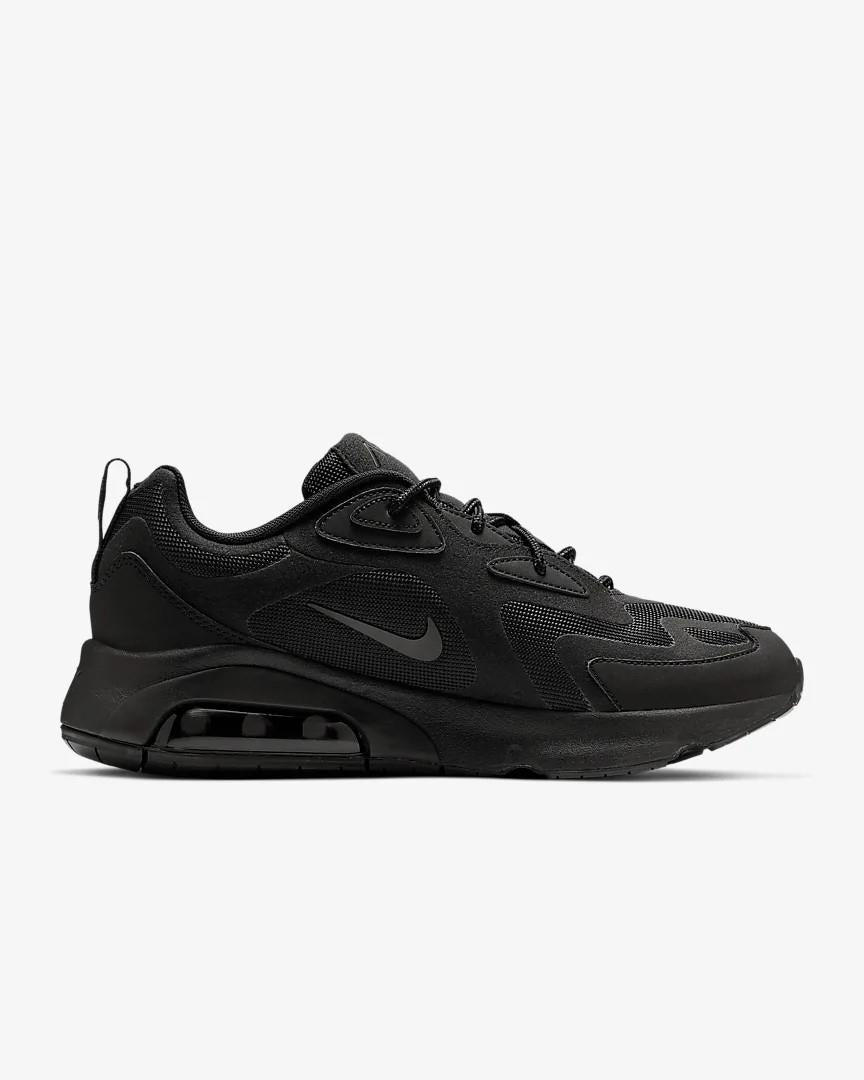 Nike Air Max 200 Running Shoes for Men & Women - Lightweight Black Athletic Sneakers for Jogging, Gym Workouts & Casual Wear