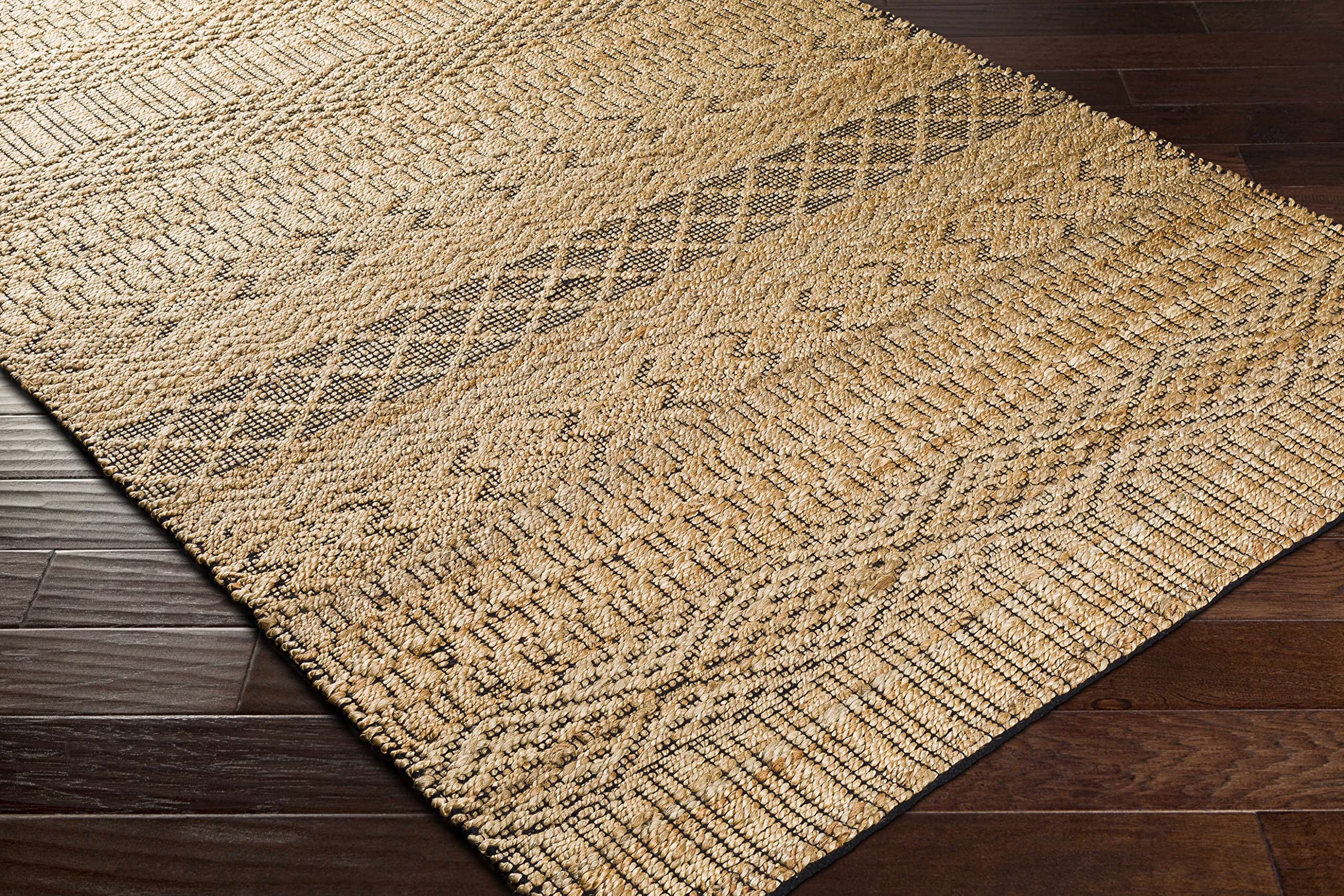 Bohemian Transitional Hauteloom Cloverly Jute Area Rug 8'10