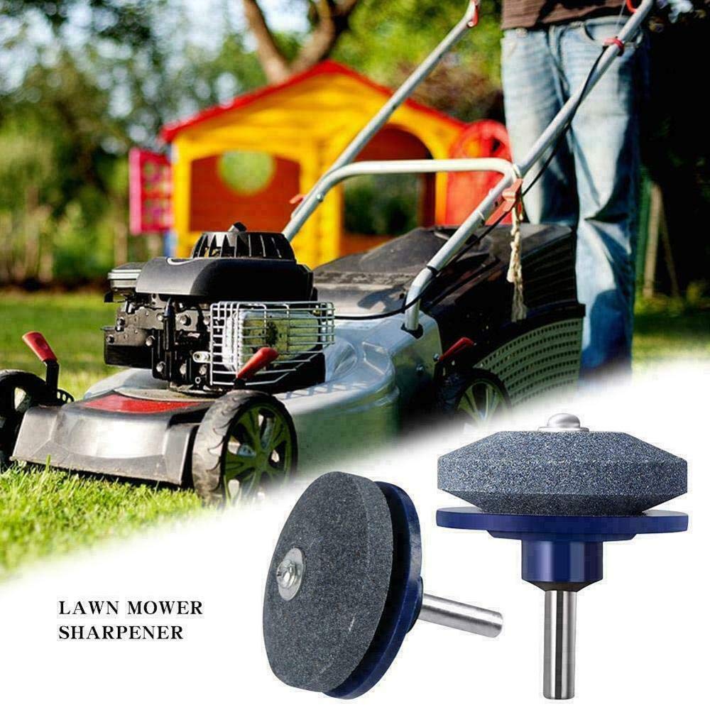 Electric Drill Lawn Mower Blade Sharpener - Professional Grass Trimmer Sharpening Tool (Black) | Perfect for DIY Lawn Care & Garden Maintenance