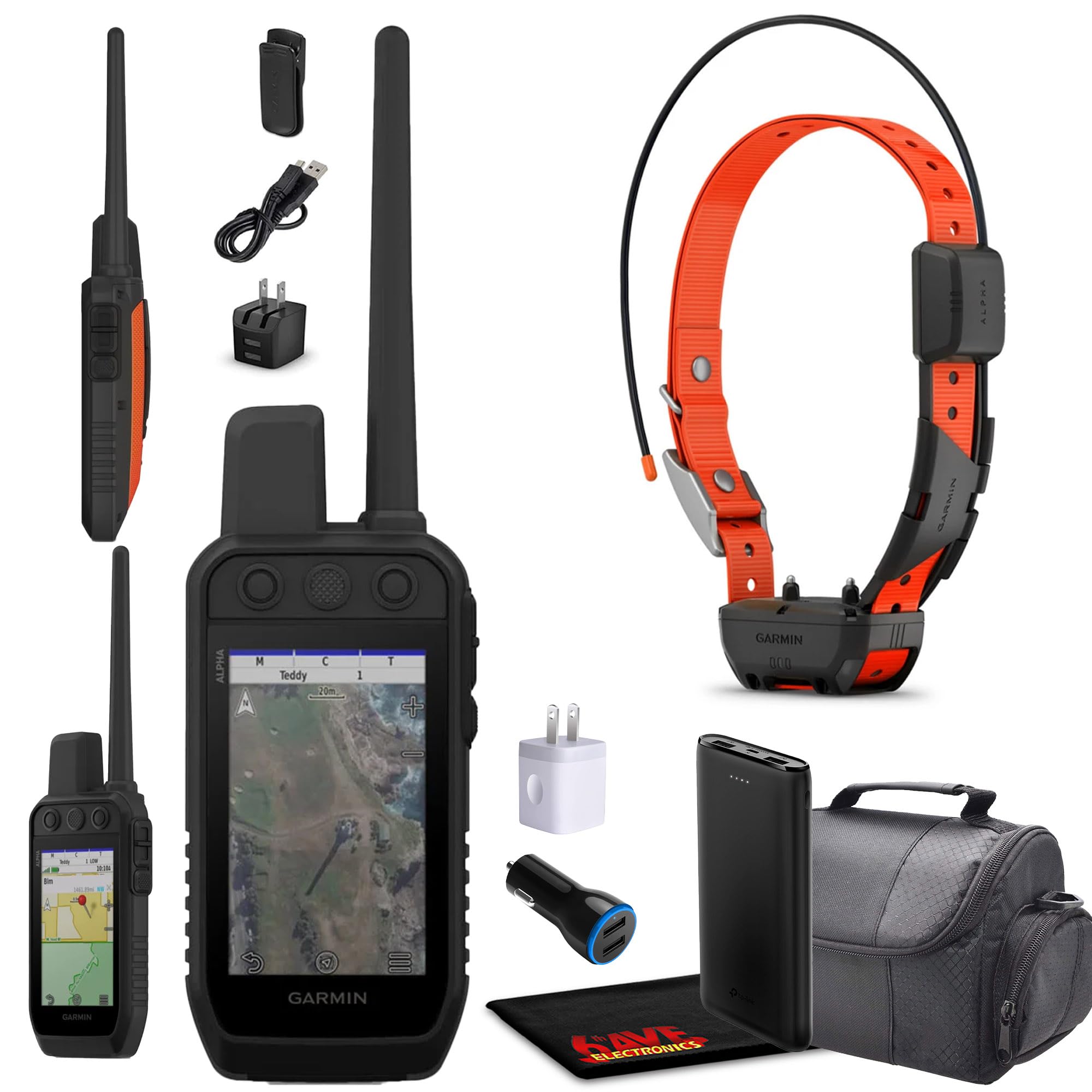 Garmin Alpha 300 Handheld GPS Dog Tracker with TT25 Collar - Advanced Hunting Dog Training & Tracking System with Portable Charger, Field Bag & Accessories - Ideal for Outdoor Adventures, Field Training & Hunting Expeditions