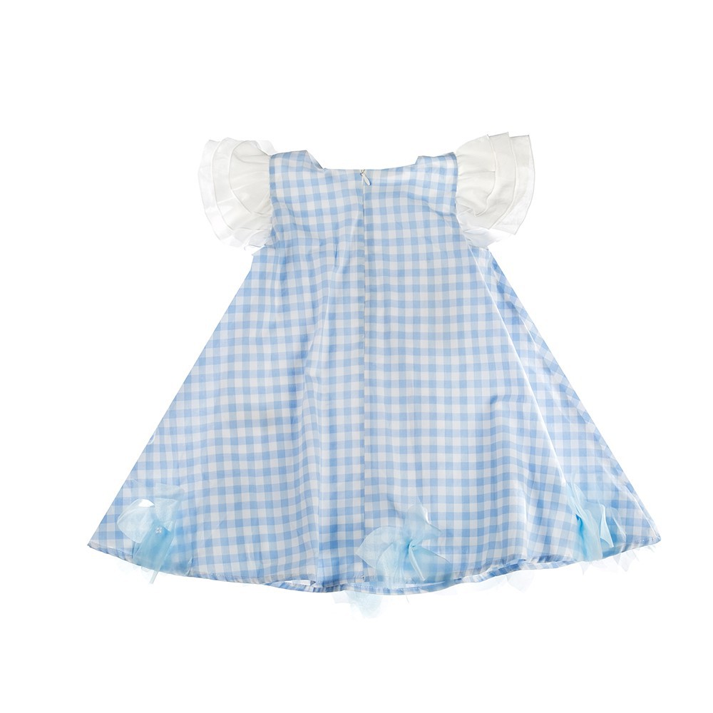 FUN & FUN Girl's BDR3222 Dress - Blue | Stylish & Comfortable Kids' Dress for Parties, School & Everyday Wear