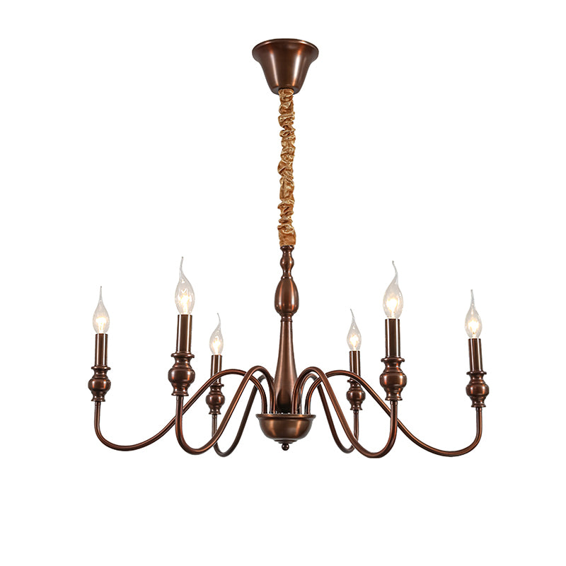 Baxton Candelabra Chandelier - Elegant 5-Light Crystal Ceiling Fixture for Dining Room, Bedroom & Living Room Lighting