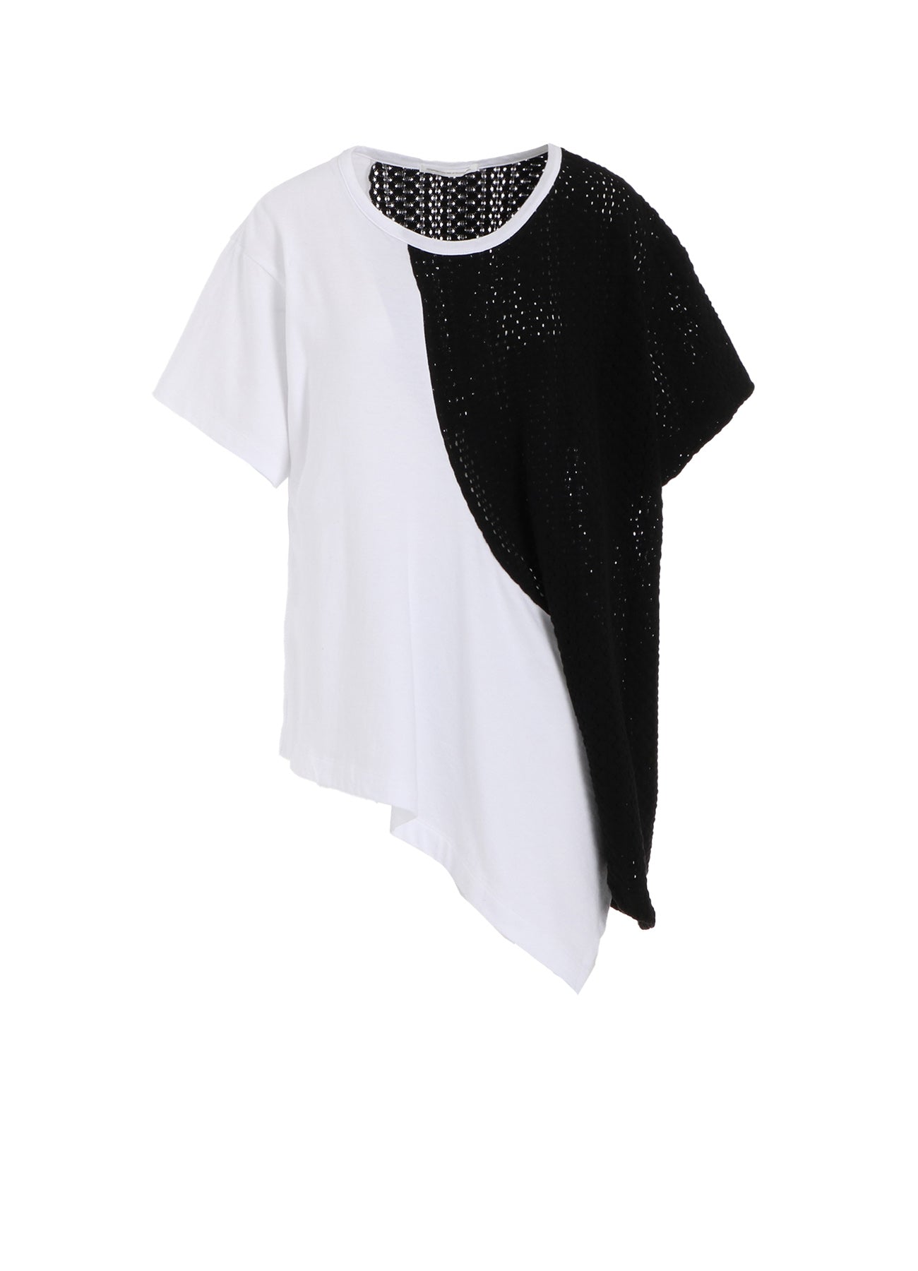 Soft Cotton Jersey & Lace Drape Short Sleeve T-Shirt for Women - Comfortable Casual & Summer Fashion Top for Everyday Wear, Dating, and Office Outfits