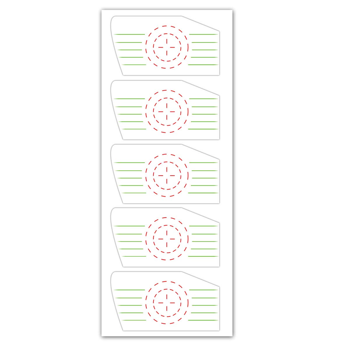 210 Pcs Golf Impact Tape Labels - Swing Training Stickers for Irons, Putters & Woods | Improve Golf Swing Accuracy | Perfect for Driving Range & Practice Sessions