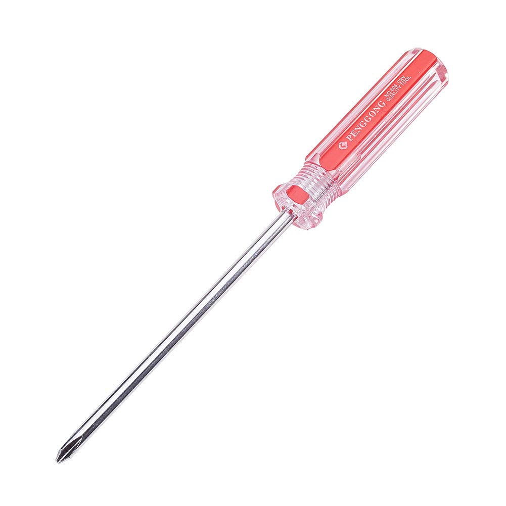 Utoolmart Phillips Screwdriver - 6mm Magnetic Cross Head Tip, 125mm 45# Steel Shaft with 85mm Ergonomic Plastic Handle | Perfect for Home Repair, DIY Projects & Craft Work | Ideal for Furniture Assembly, Electronics Repair & Household Maintenance