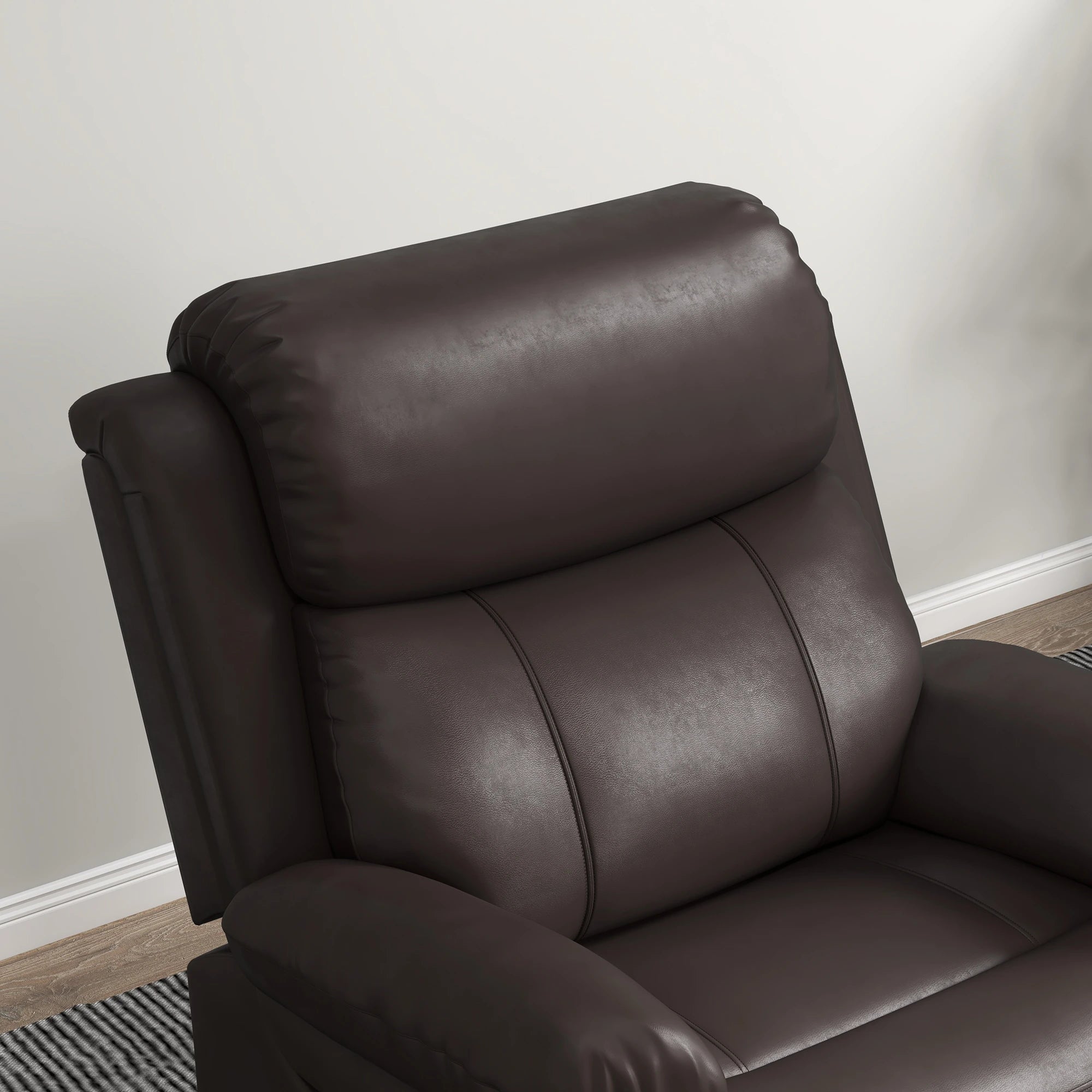 Premium Faux Leather Vibration Massage Reclining Swivel Chair - 3 Color Options for Home, Office & Gaming Relaxation