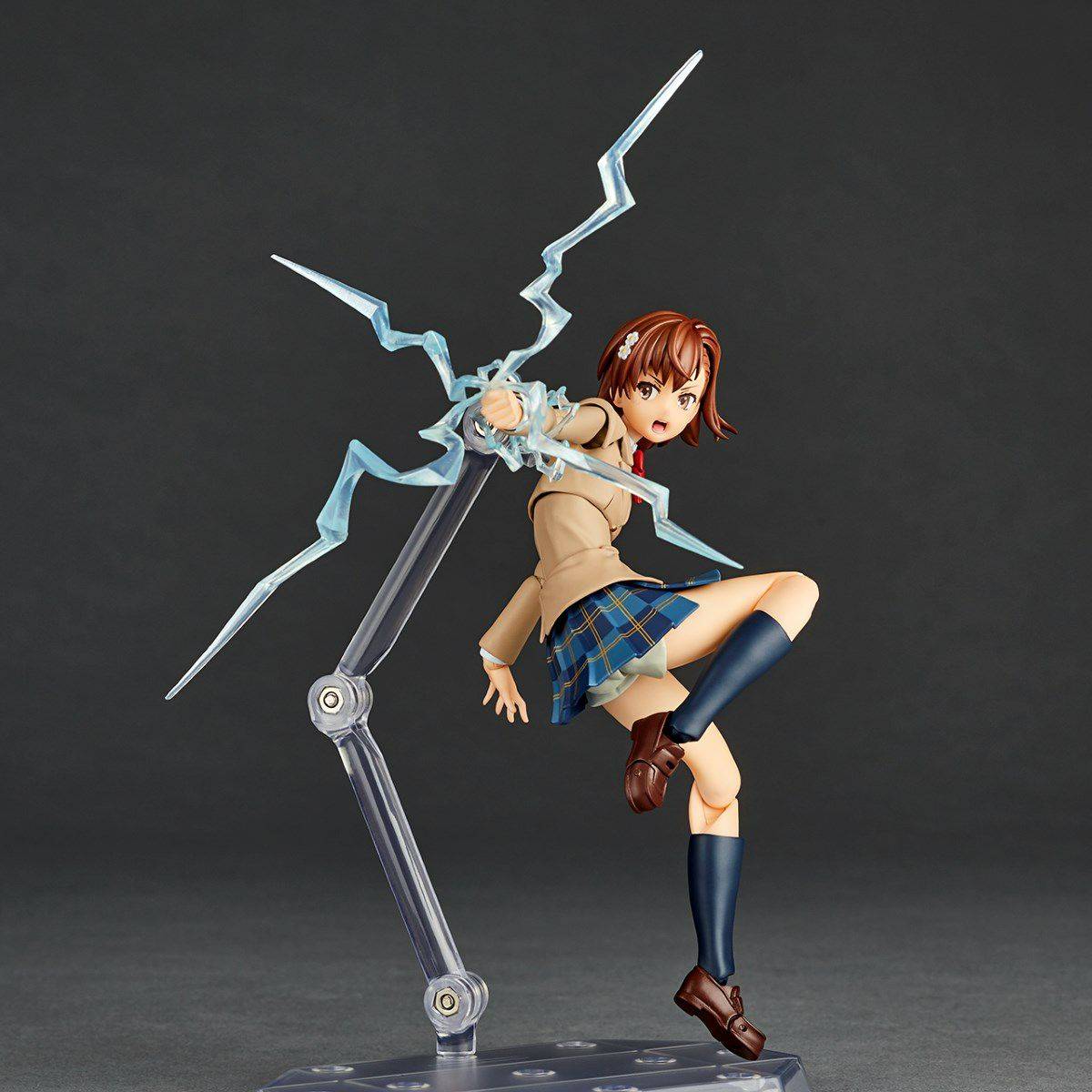 Amazing Yamaguchi Revoltech Action Figure - Mikoto Misaka Winter Uniform Ver. (NR043) | Highly Articulated Collectible for Anime Fans | Perfect for Display, Photography & Cosplay Inspiration