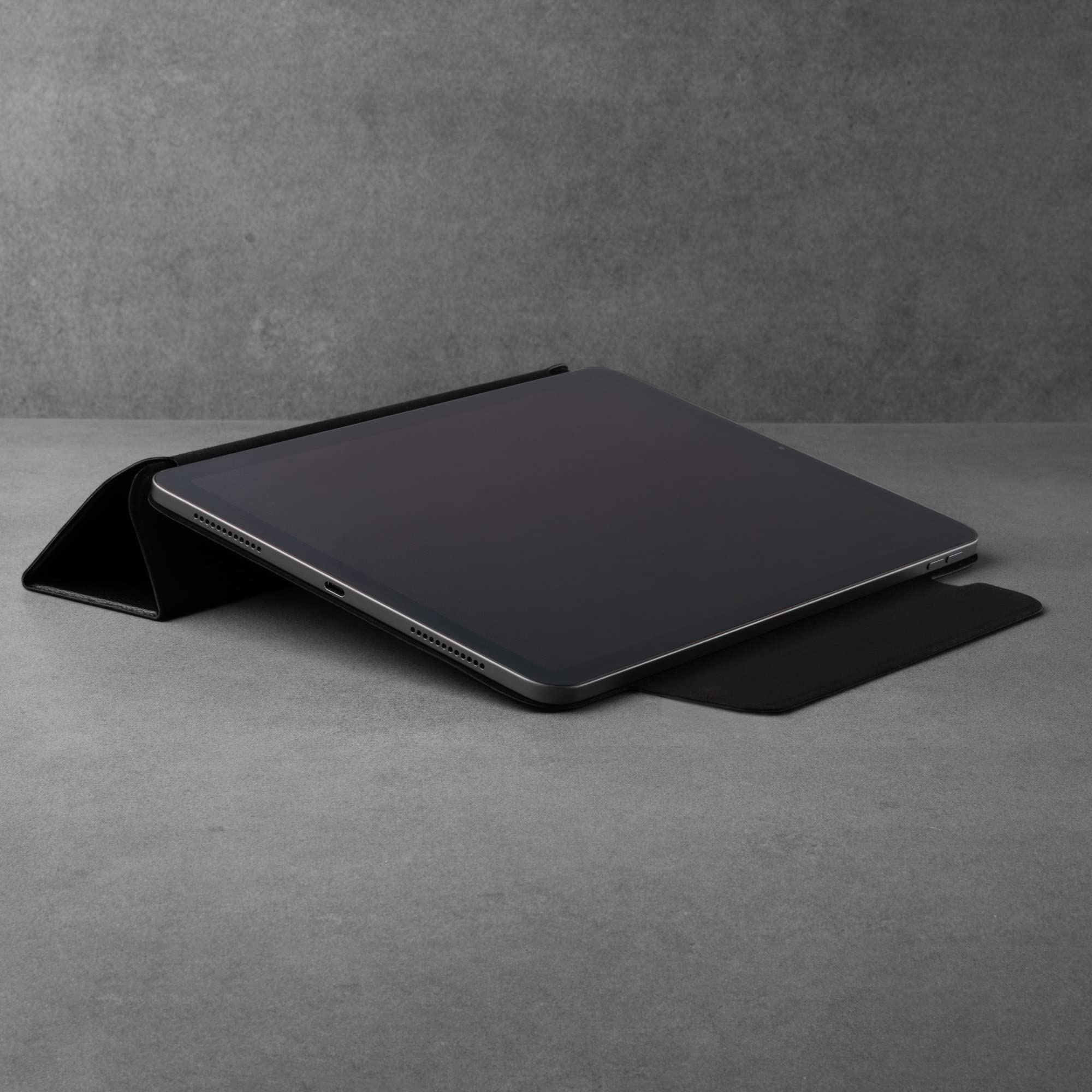 TORRO Genuine Leather Smart Folio Case for iPad 11th & 10th Generation (2025/2022) - Magnetic Auto Wake/Sleep Cover with Multi-Angle Stand - Perfect for Work, Study & Travel (Black)